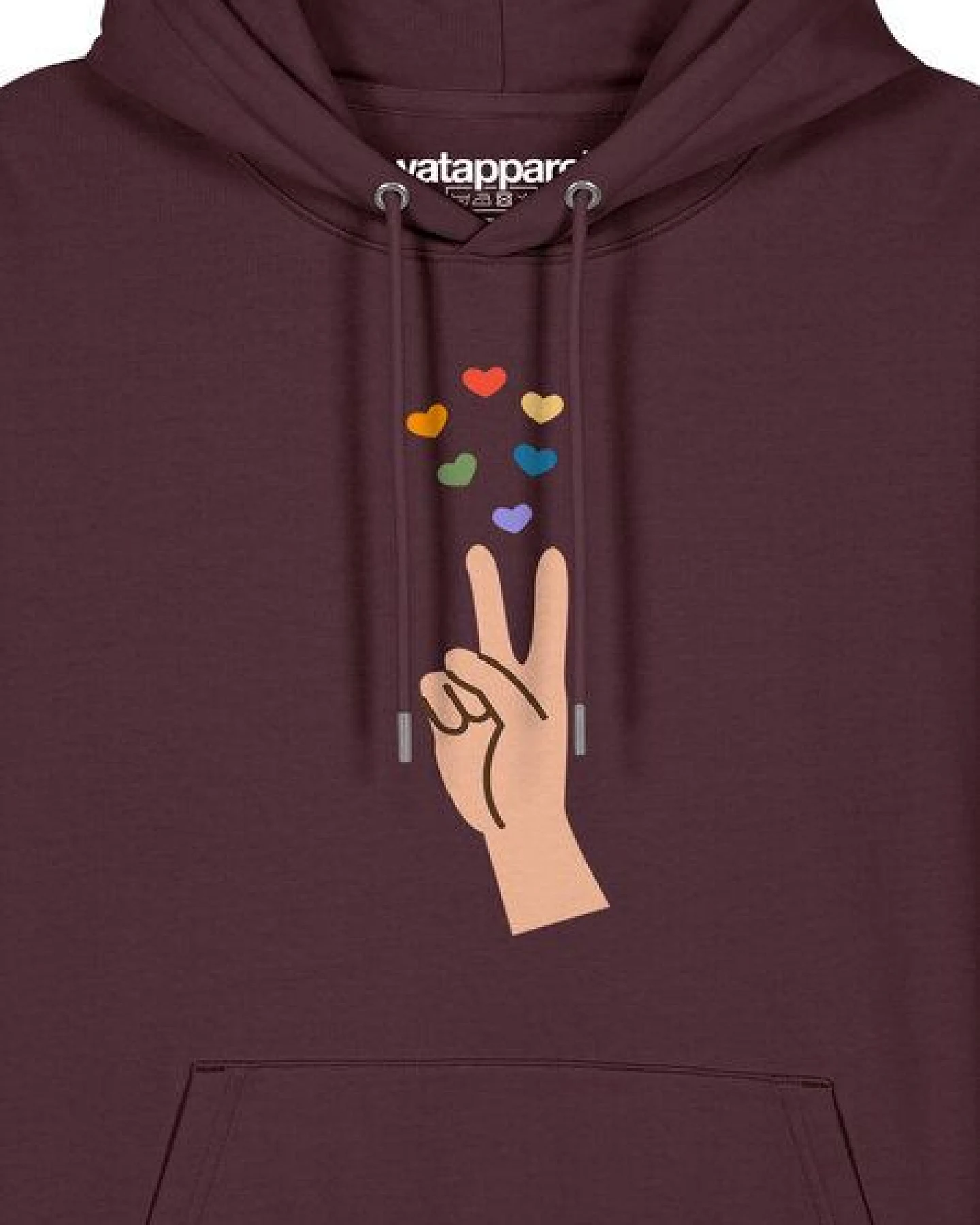 watapparel Hoodie Unisex Spread Love – Ansicht 3