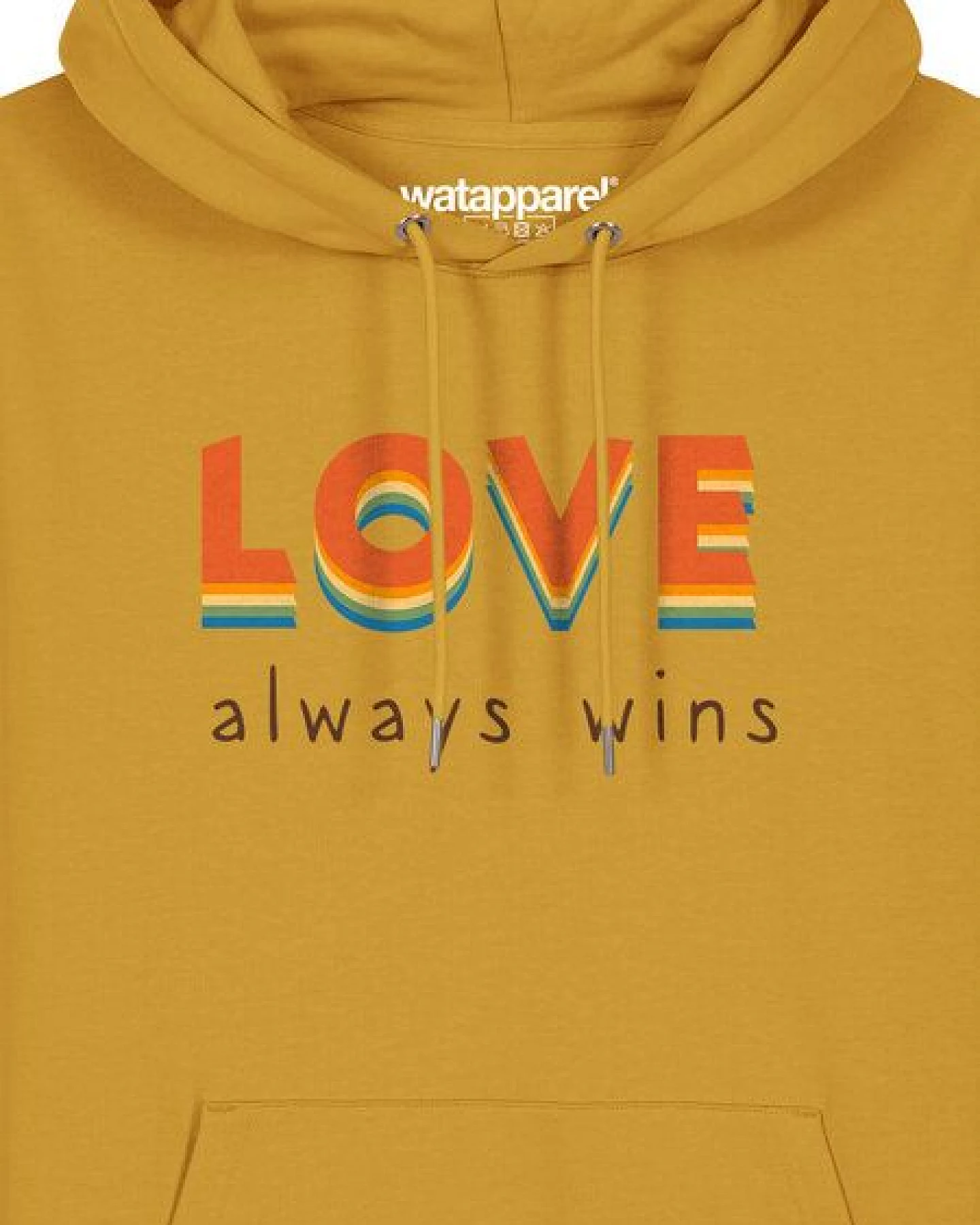 watapparel Hoodie Unisex Love always wins – Ansicht 3