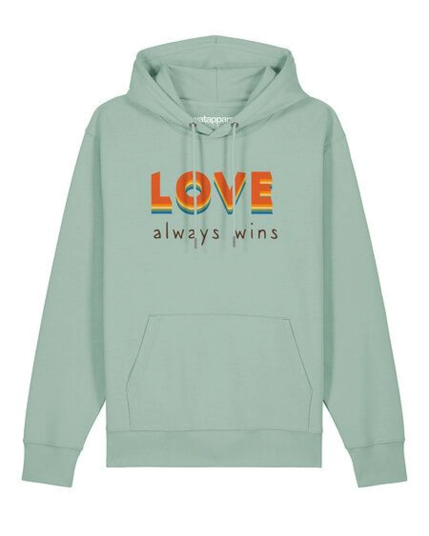 watapparel Hoodie Unisex Love always wins – Ansicht 2