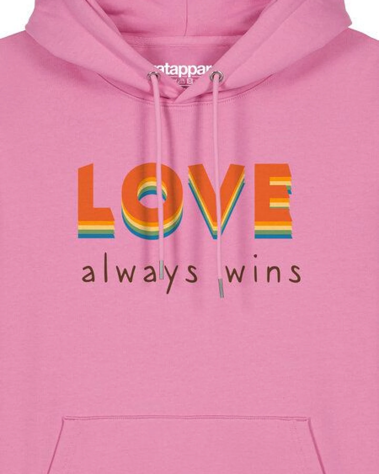 watapparel Hoodie Unisex Love always wins – Ansicht 3