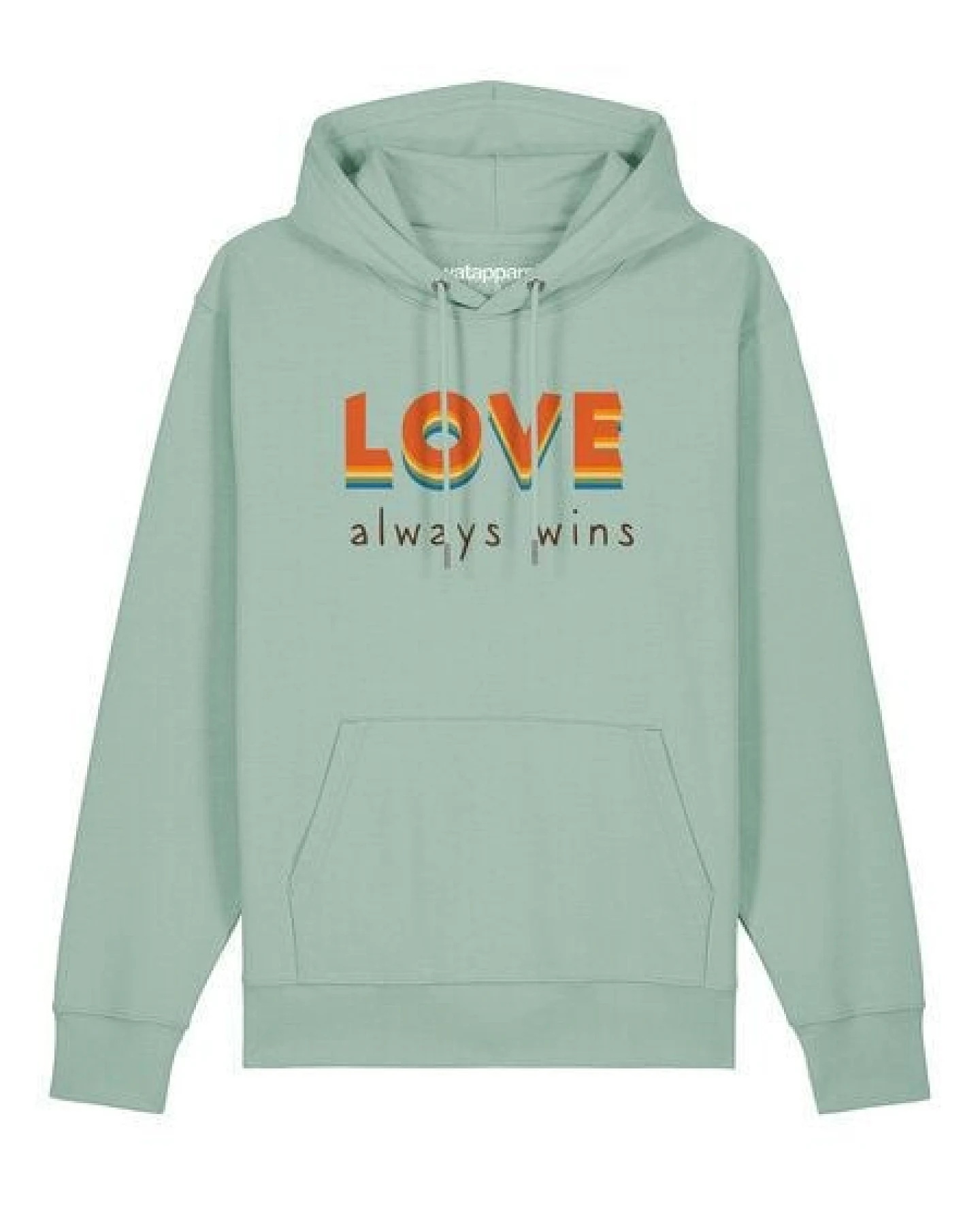 watapparel Hoodie Unisex Love always wins – Ansicht 2