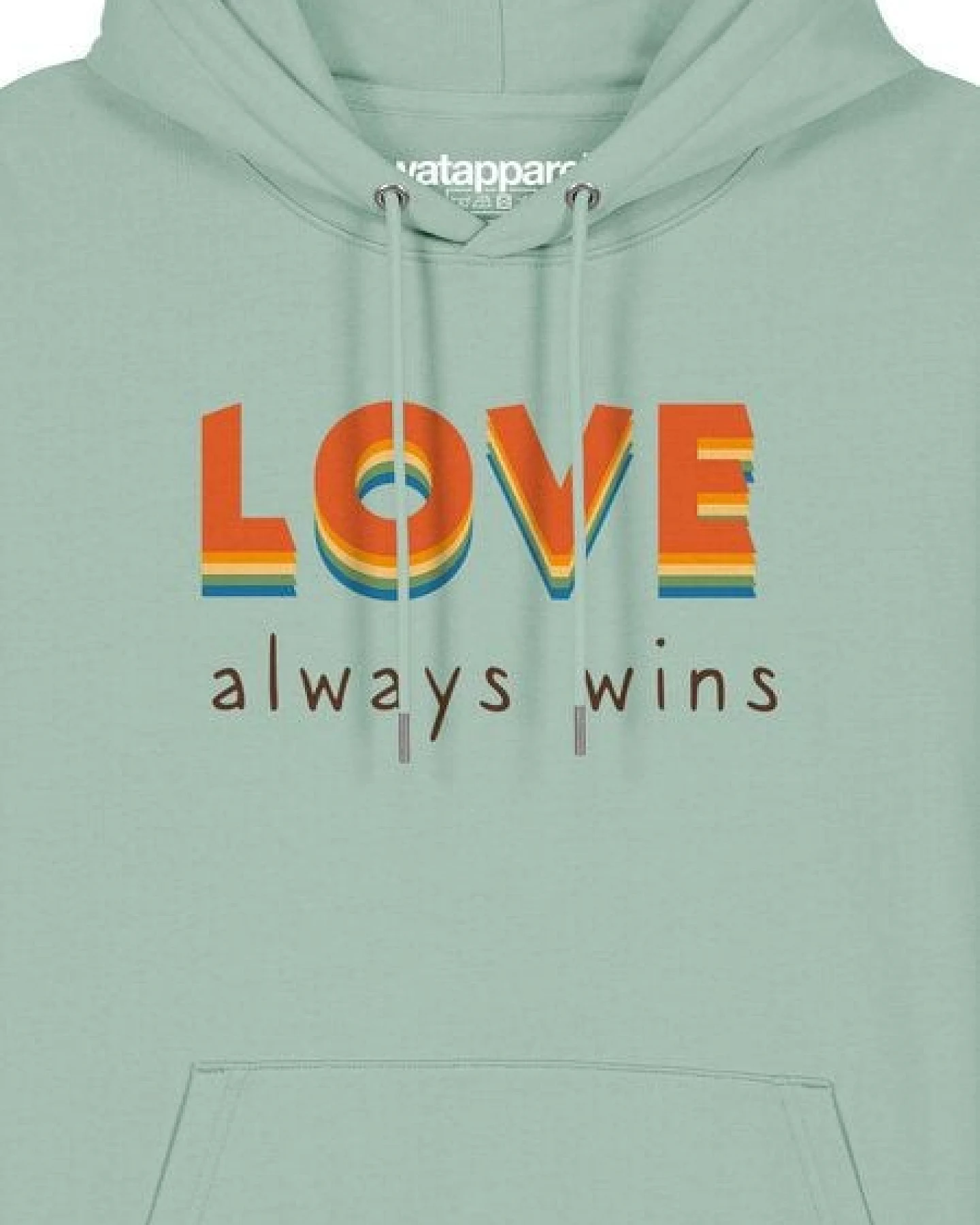 watapparel Hoodie Unisex Love always wins – Ansicht 3