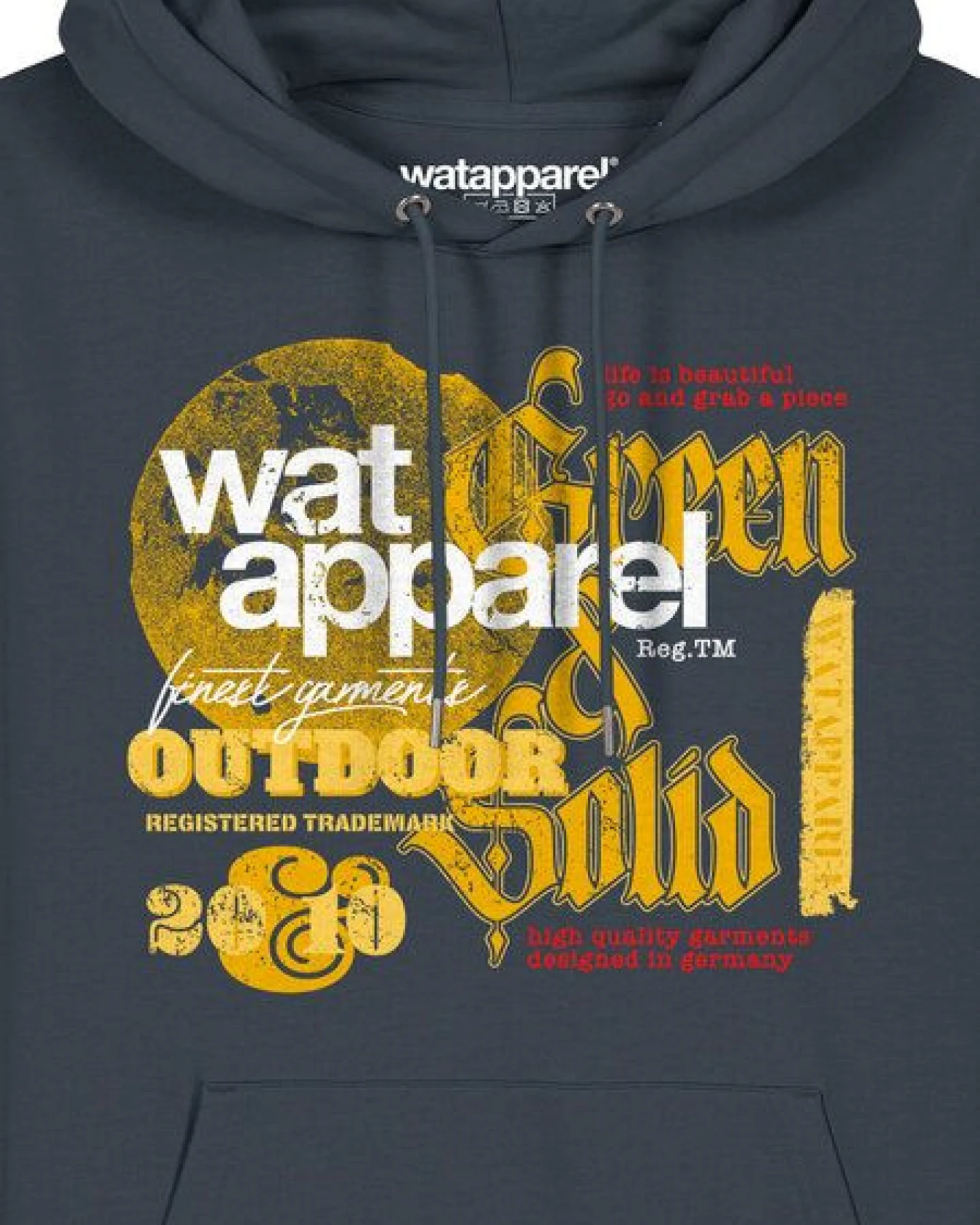 watapparel Hoodie Unisex LIMITED EDITION LOGO PRINT 02 – Ansicht 3