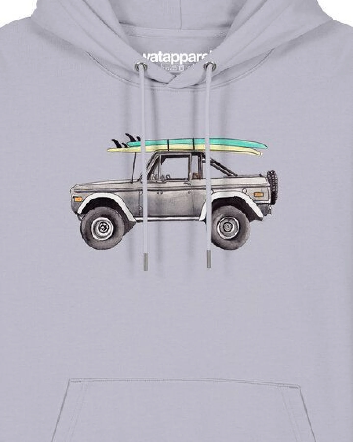 watapparel Hoodie Unisex Surf Pickup – Ansicht 3