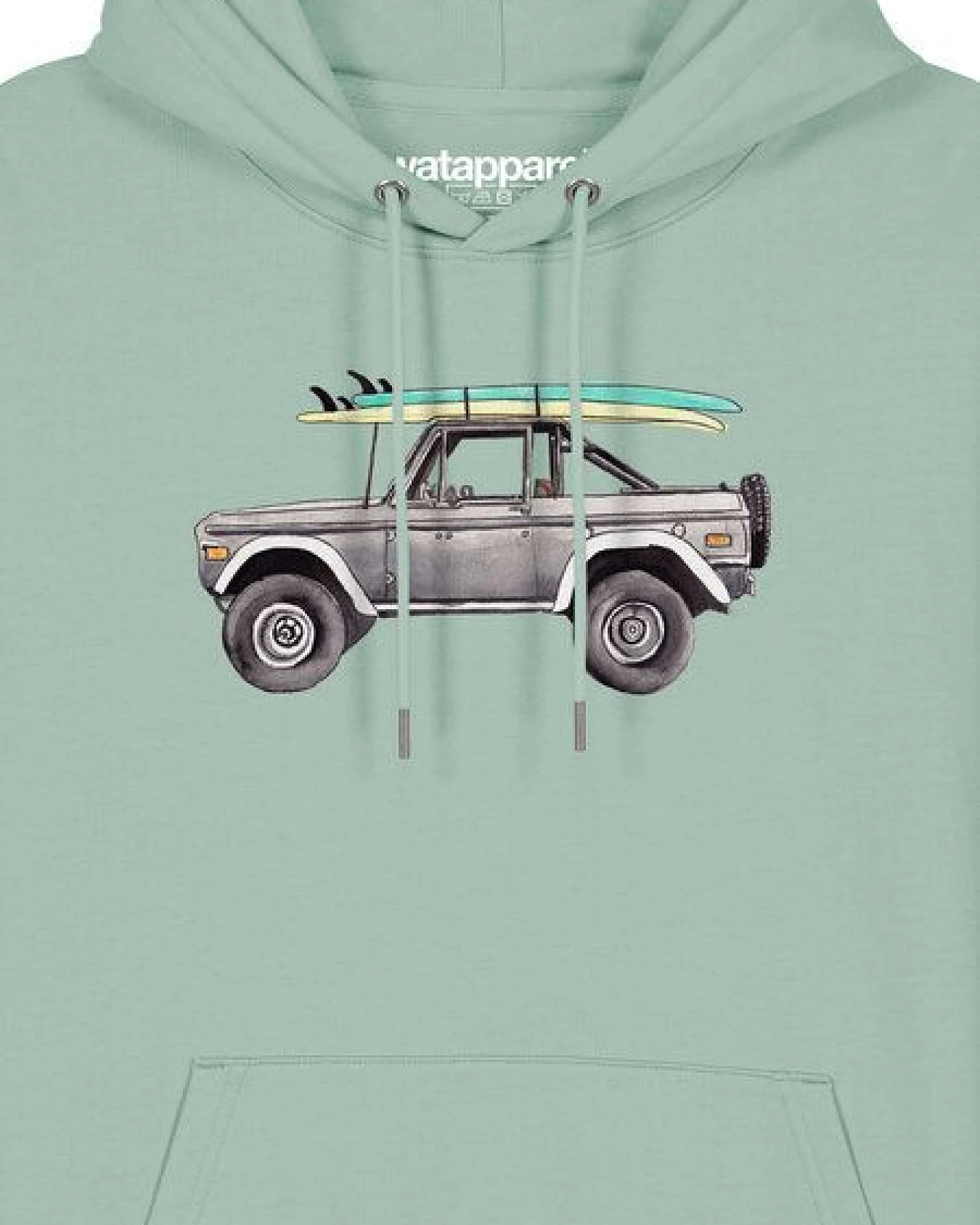 watapparel Hoodie Unisex Surf Pickup – Ansicht 3