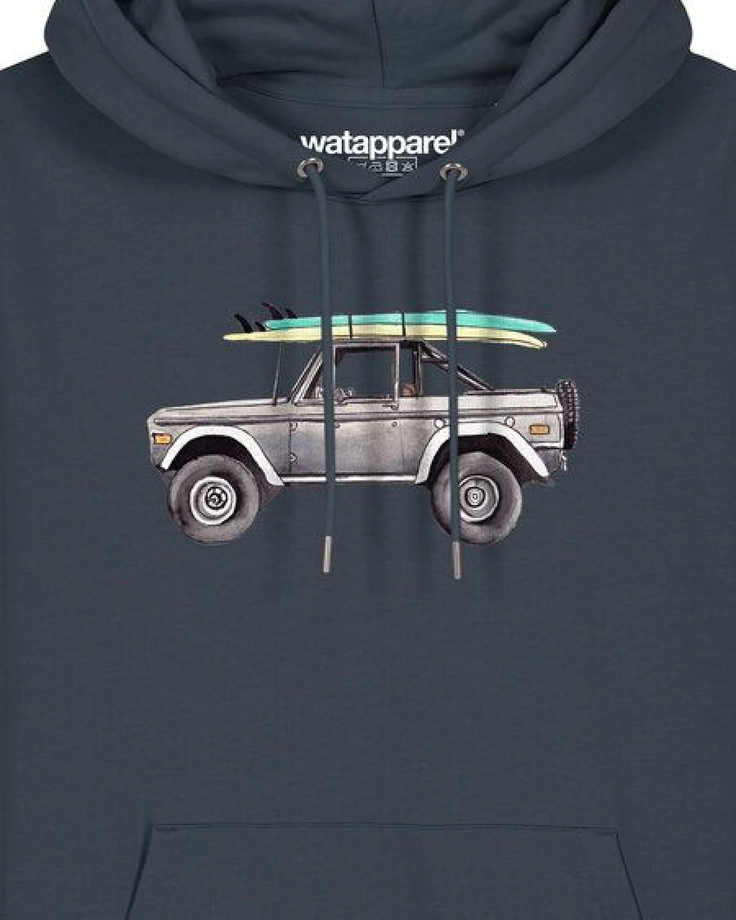 watapparel Hoodie Unisex Surf Pickup – Ansicht 3