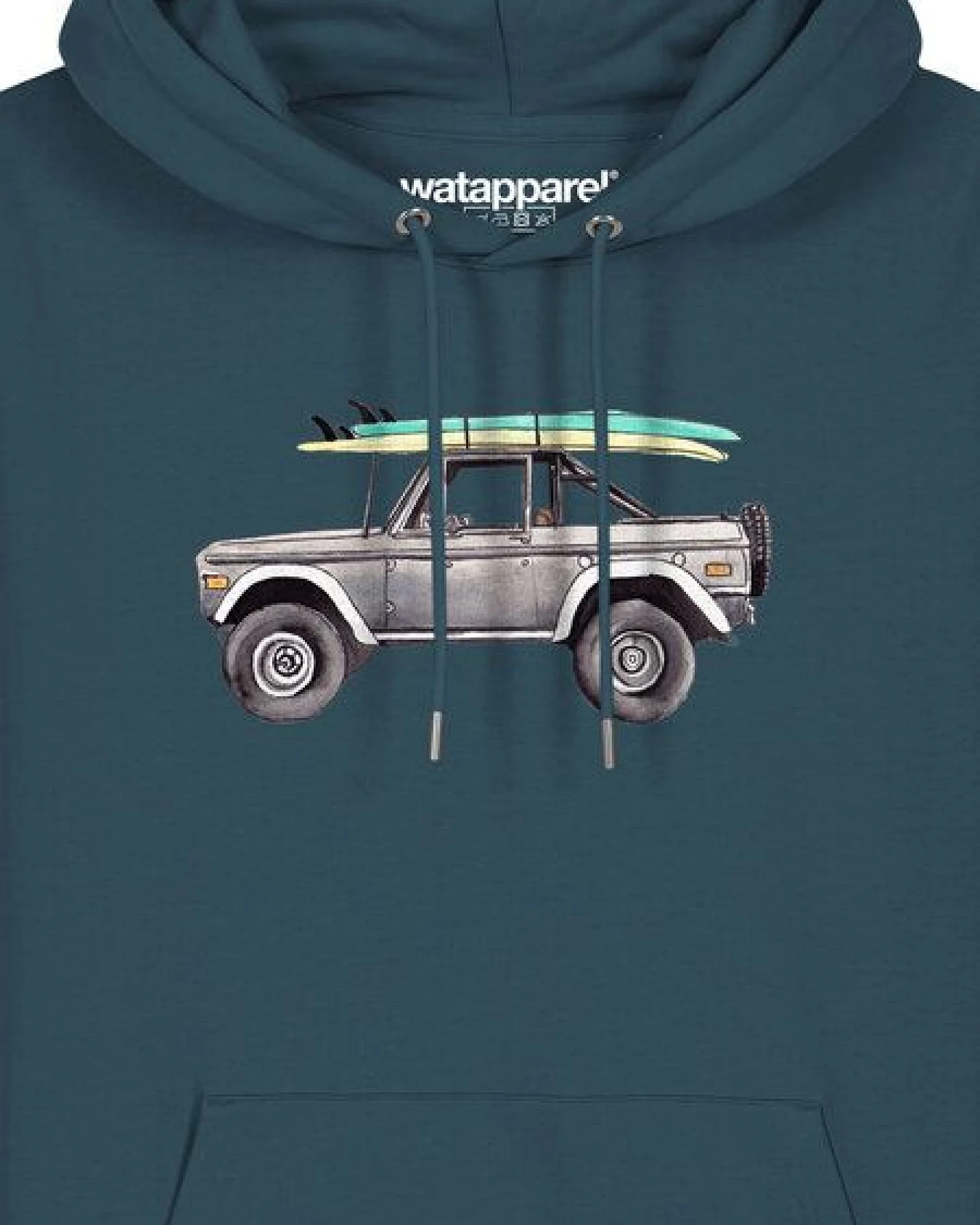 watapparel Hoodie Unisex Surf Pickup – Ansicht 3