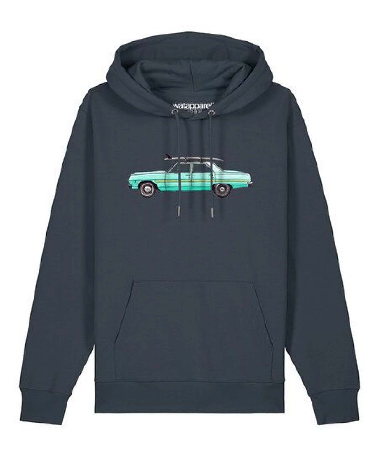watapparel Hoodie Unisex Surf Car – Ansicht 2