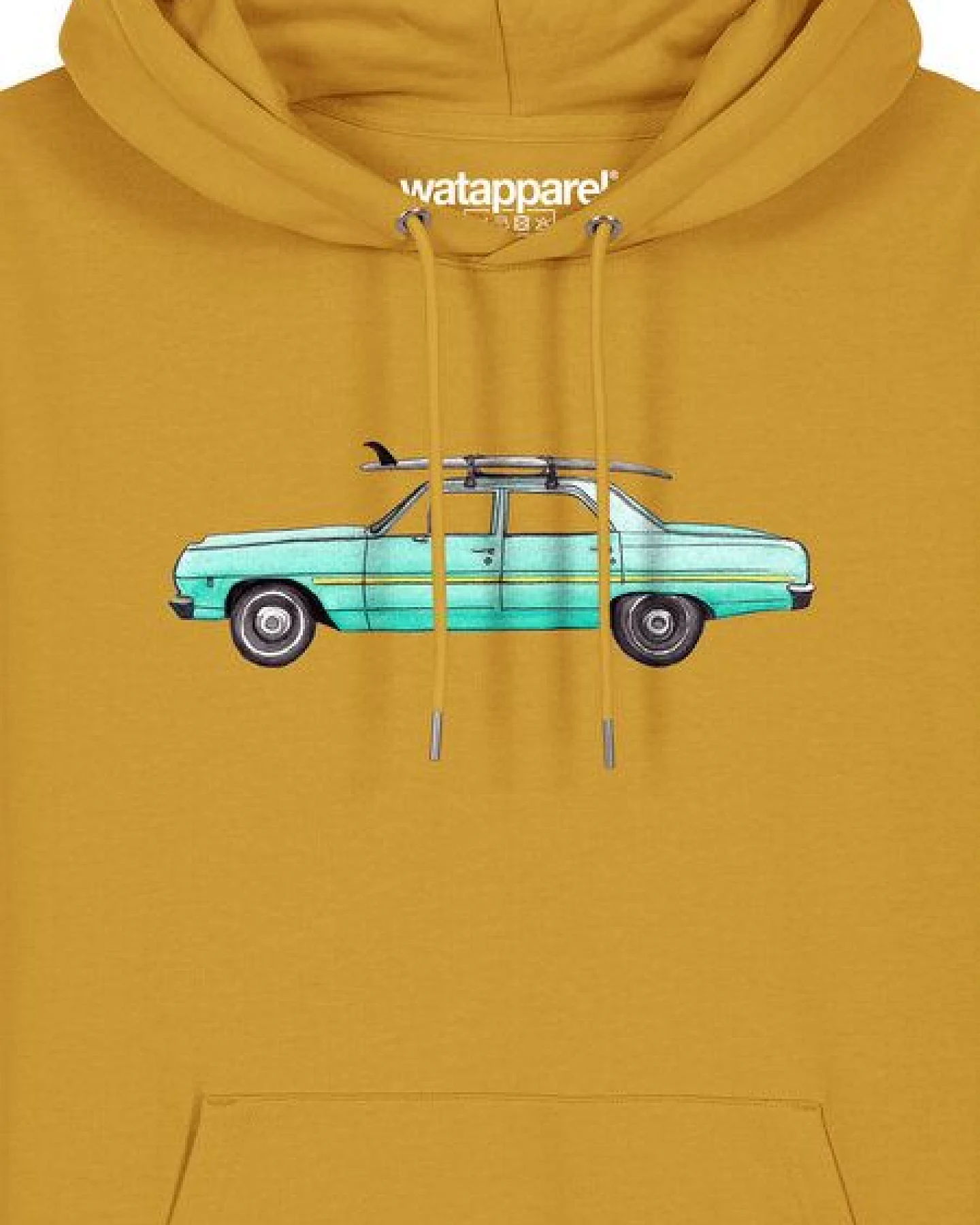 watapparel Hoodie Unisex Surf Car – Ansicht 3