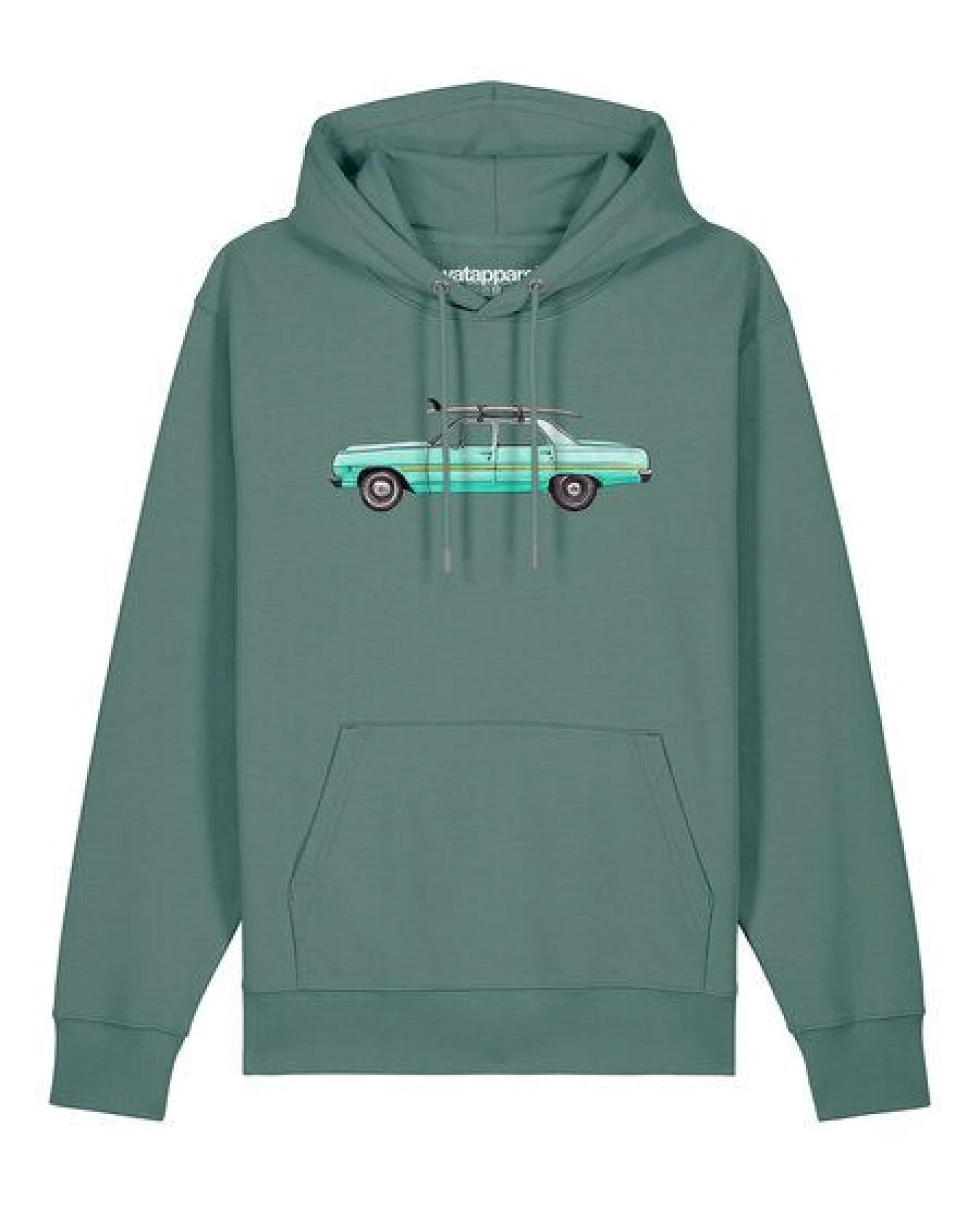 watapparel Hoodie Unisex Surf Car – Ansicht 2