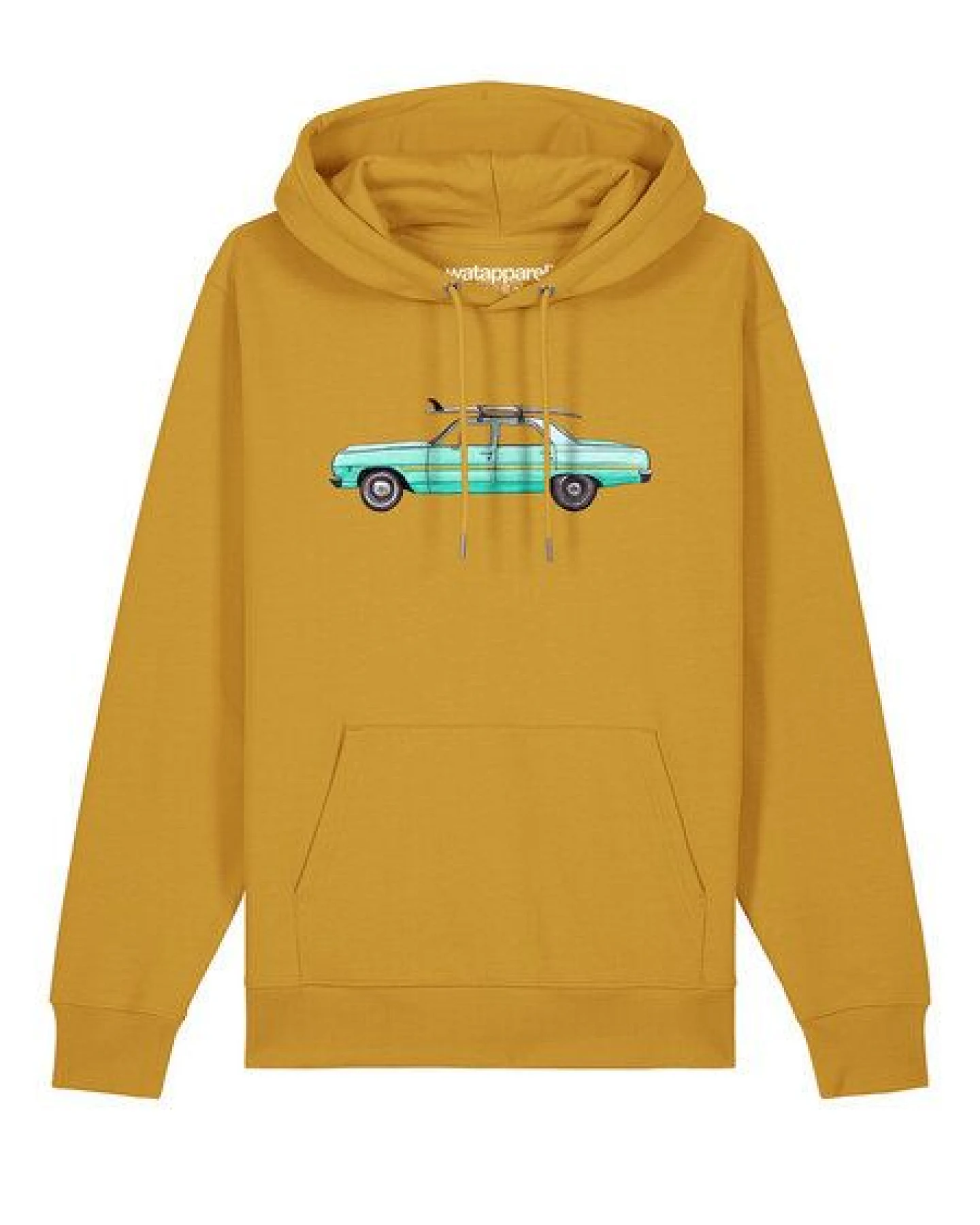 watapparel Hoodie Unisex Surf Car – Ansicht 2