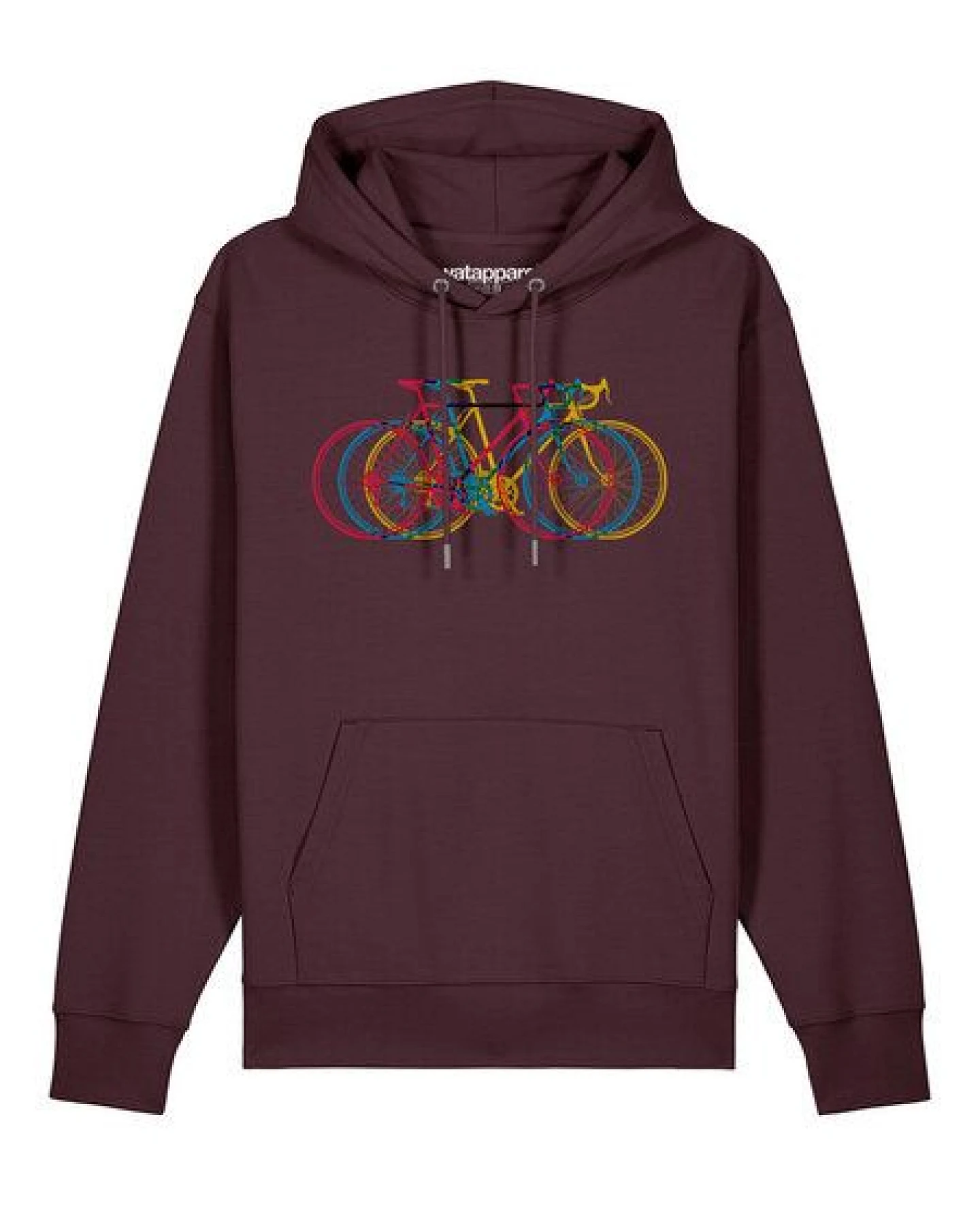 watapparel Hoodie Unisex Fahrräder – Ansicht 2