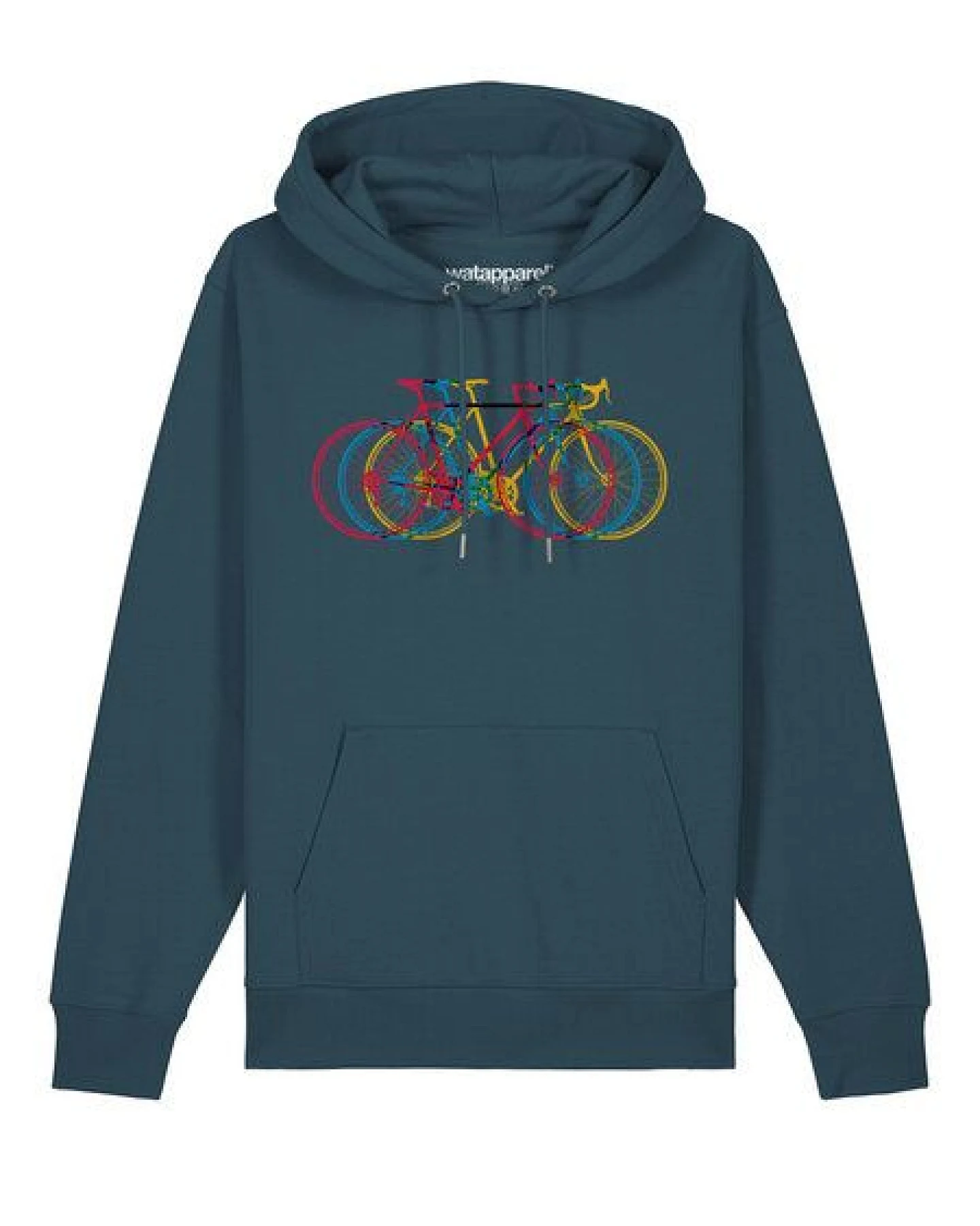 watapparel Hoodie Unisex Fahrräder – Ansicht 2