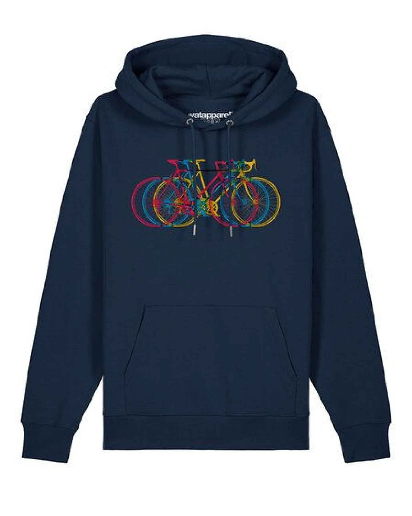 watapparel Hoodie Unisex Fahrräder – Ansicht 2