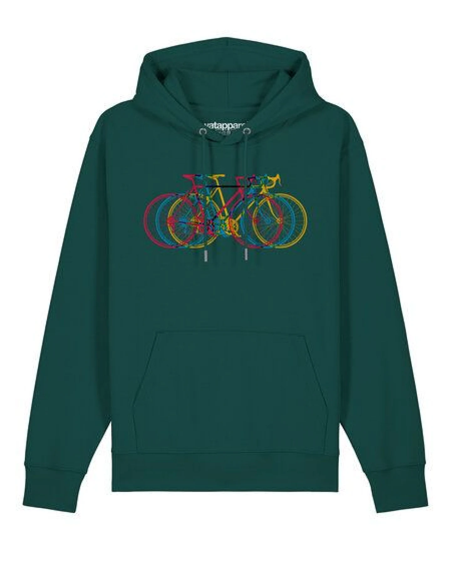 watapparel Hoodie Unisex Fahrräder – Ansicht 2