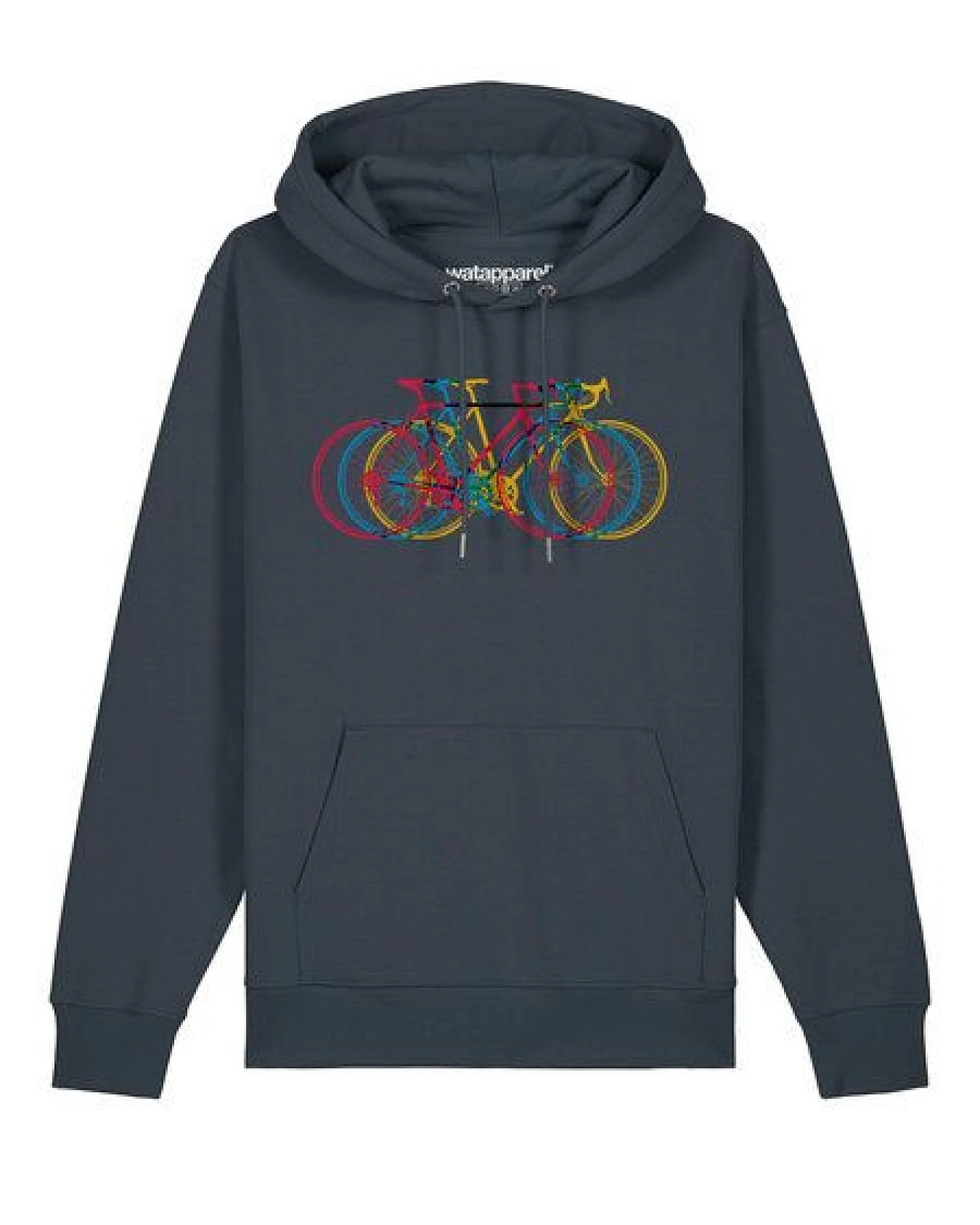 watapparel Hoodie Unisex Fahrräder – Ansicht 2