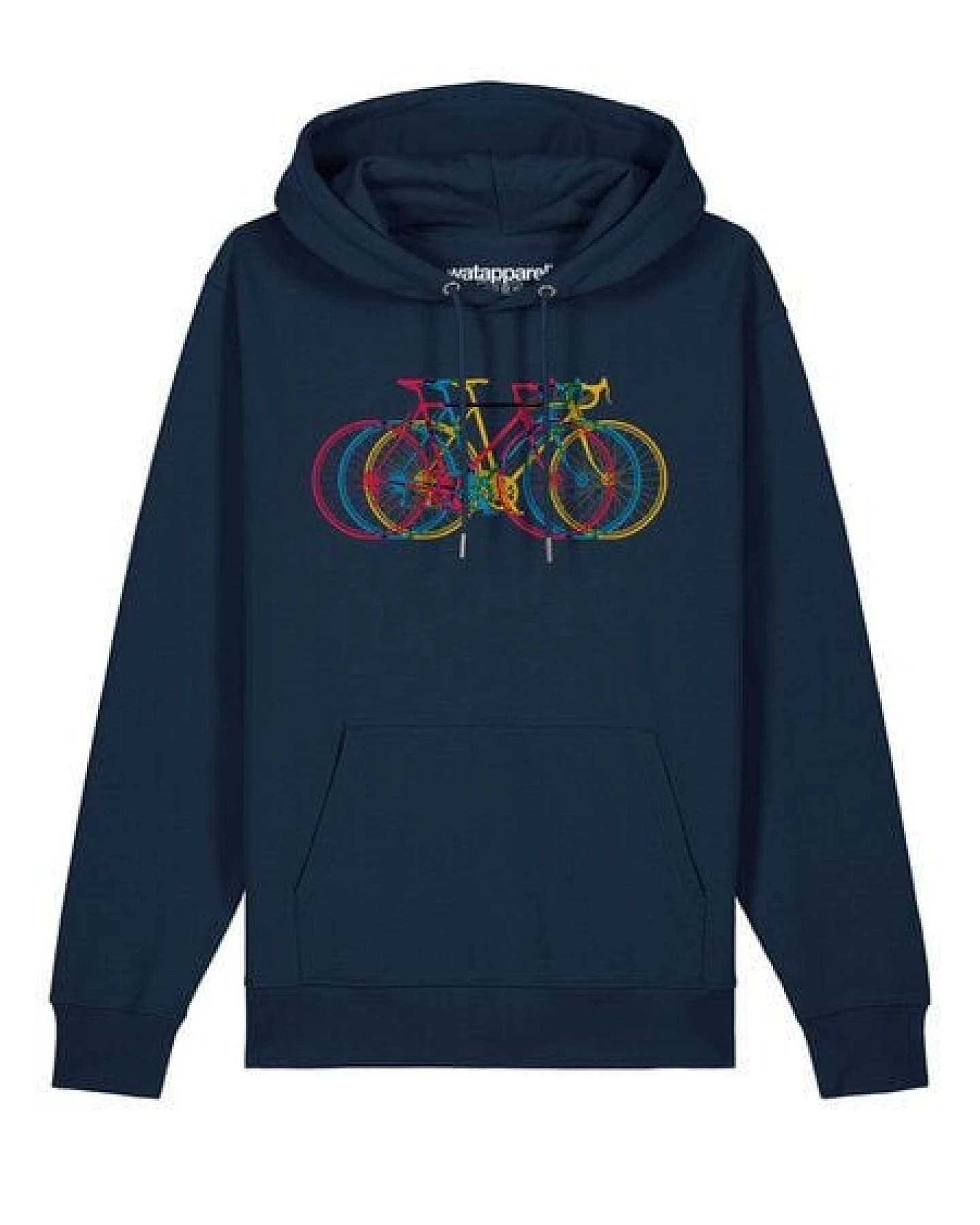 watapparel Hoodie Unisex Fahrräder – Ansicht 2