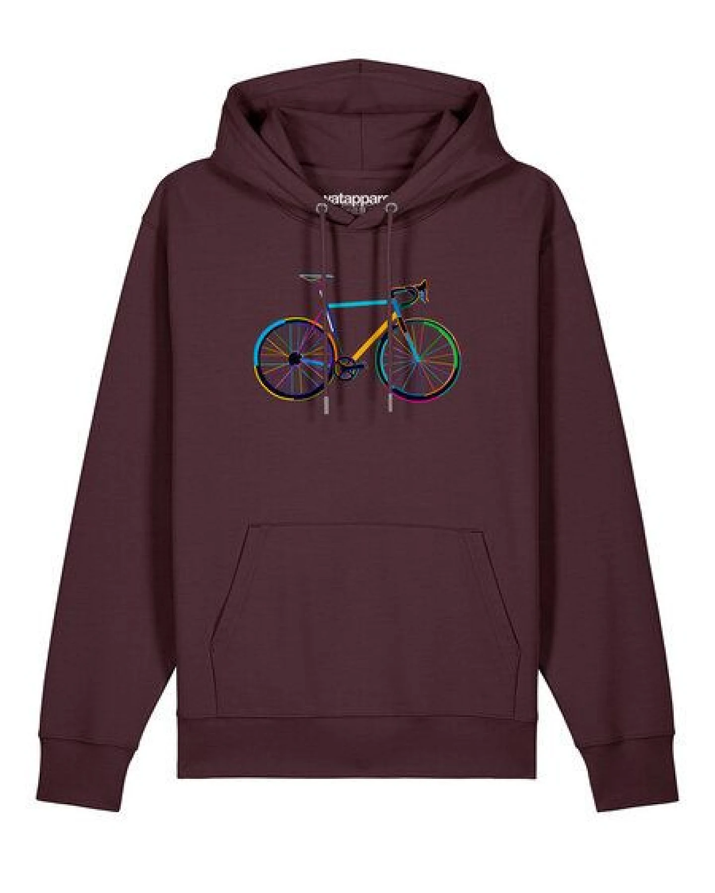 watapparel Hoodie Unisex Fahrrad by night – Ansicht 2