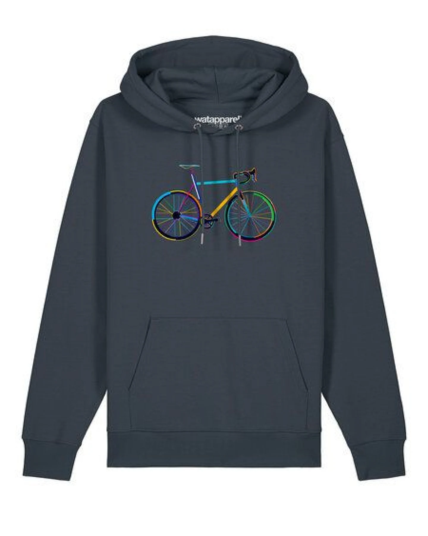 watapparel Hoodie Unisex Fahrrad by night – Ansicht 2