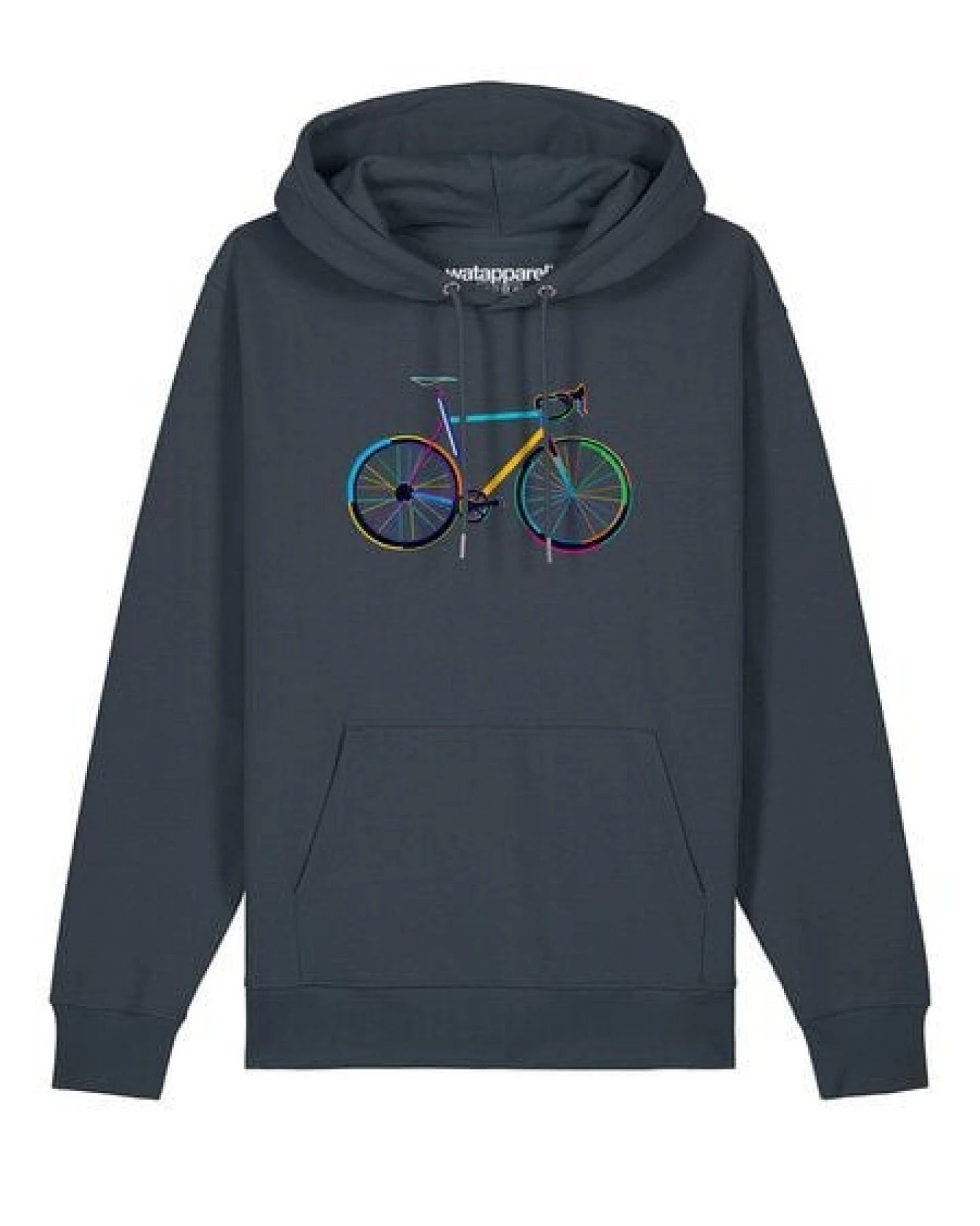 watapparel Hoodie Unisex Fahrrad by night – Ansicht 2