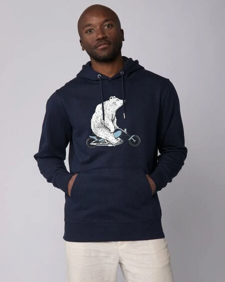 Produktseite: watapparel Hoodie Unisex Bär auf Bike