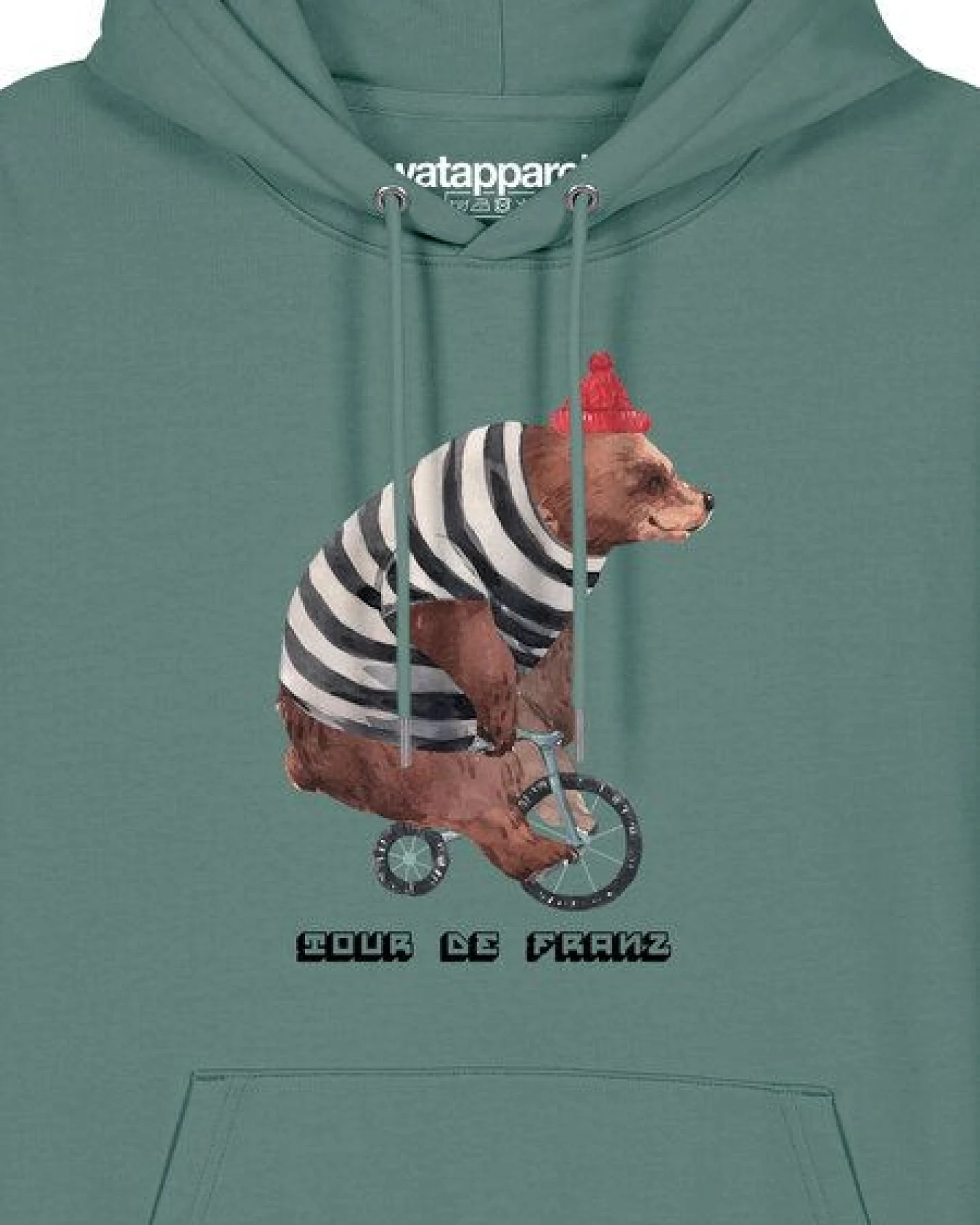 watapparel Hoodie Unisex Tour de Franz – Ansicht 3