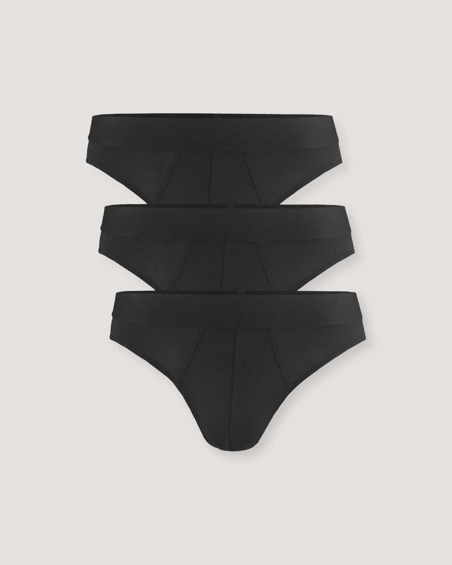 hessnatur Herren Slip Regular Cut im 3er-Pack COTTON MIX aus Bio-Baumwolle - schwarz - Größe 6 = L – Ansicht 4