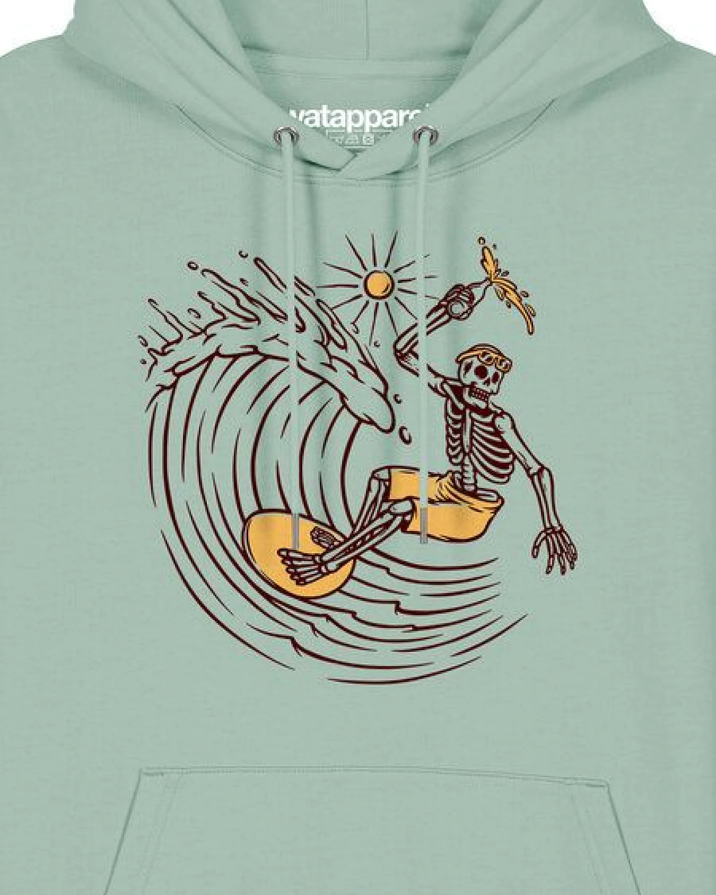 watapparel Hoodie Unisex Surfing for life – Ansicht 3