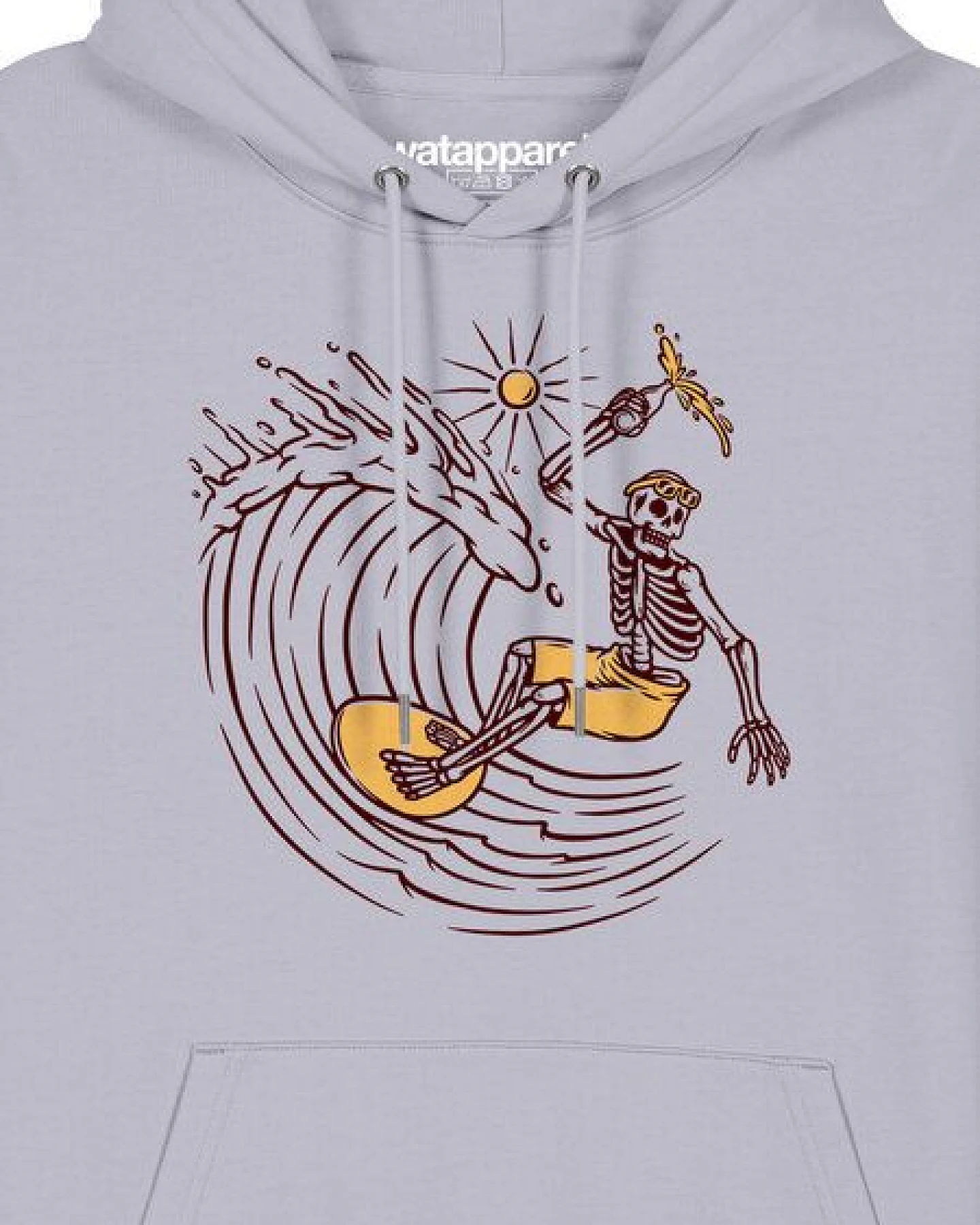 watapparel Hoodie Unisex Surfing for life – Ansicht 3
