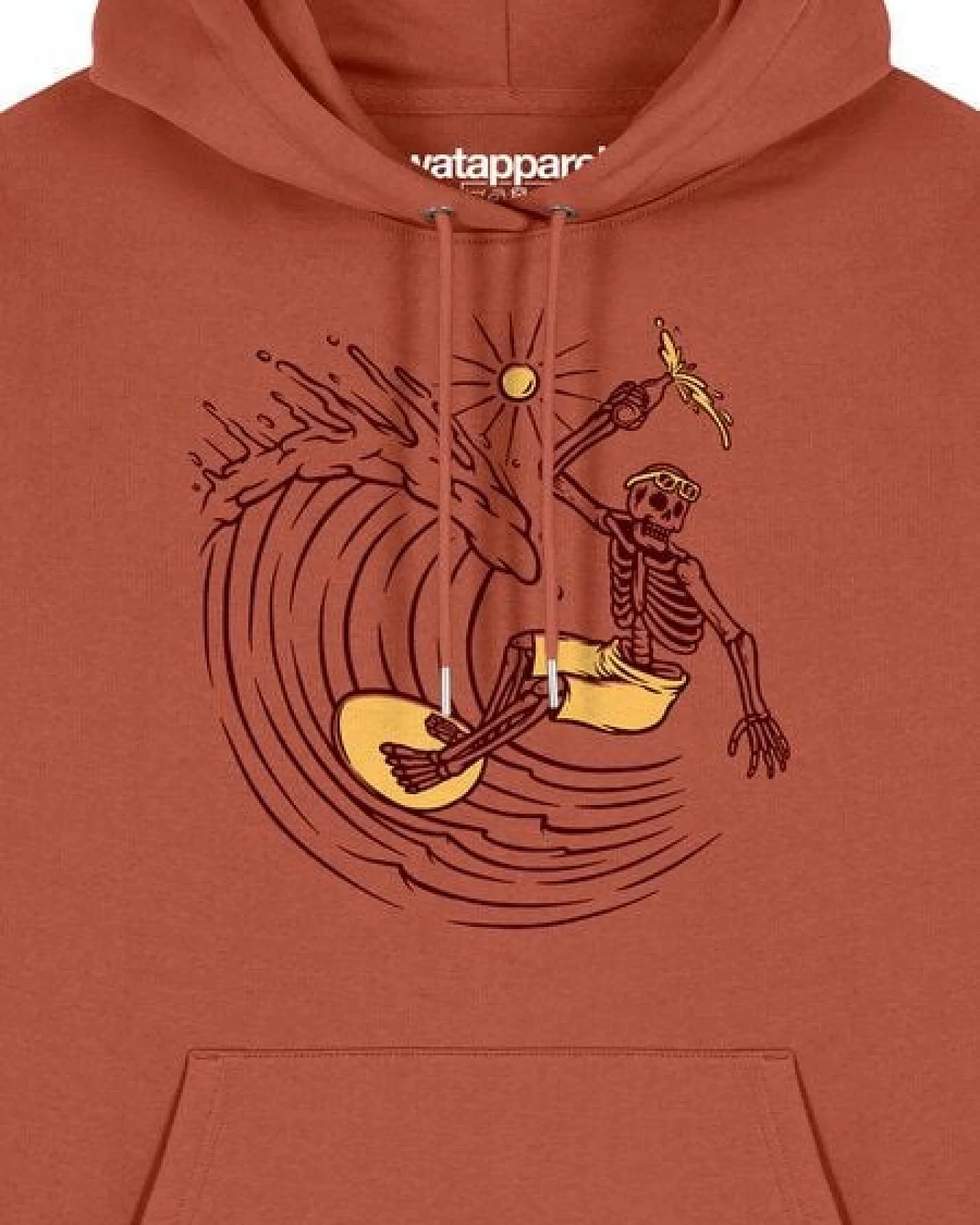 watapparel Hoodie Unisex Surfing for life – Ansicht 3