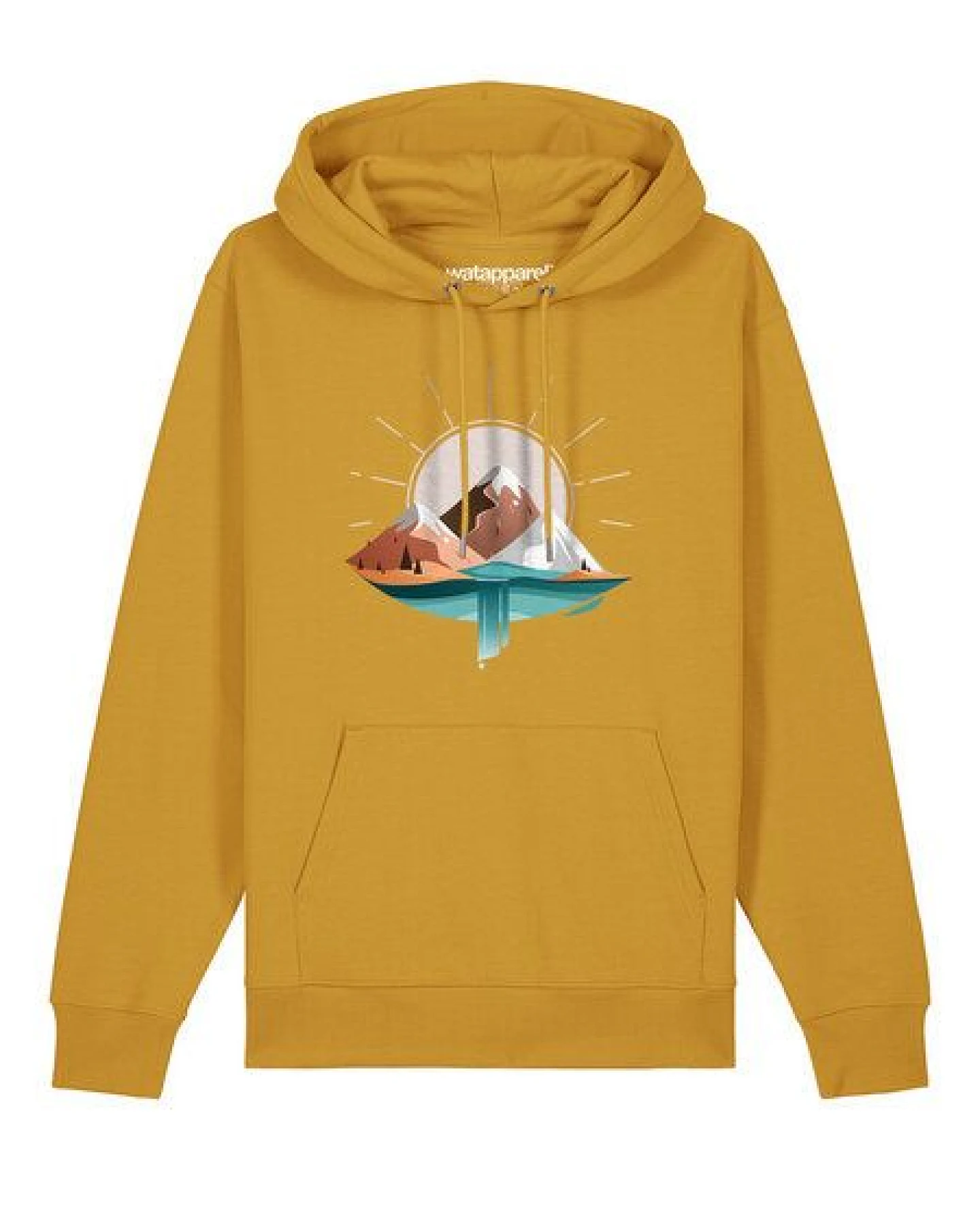 watapparel Hoodie Unisex Sunrise & Lake – Ansicht 2