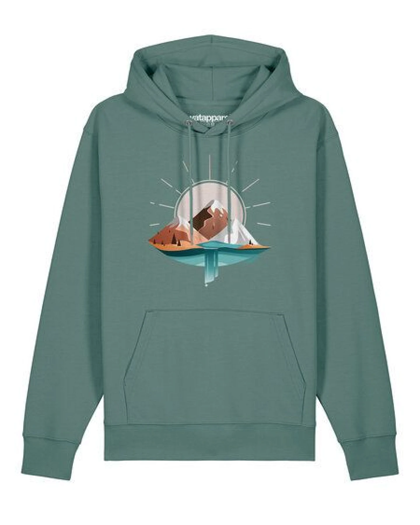 watapparel Hoodie Unisex Sunrise & Lake – Ansicht 2