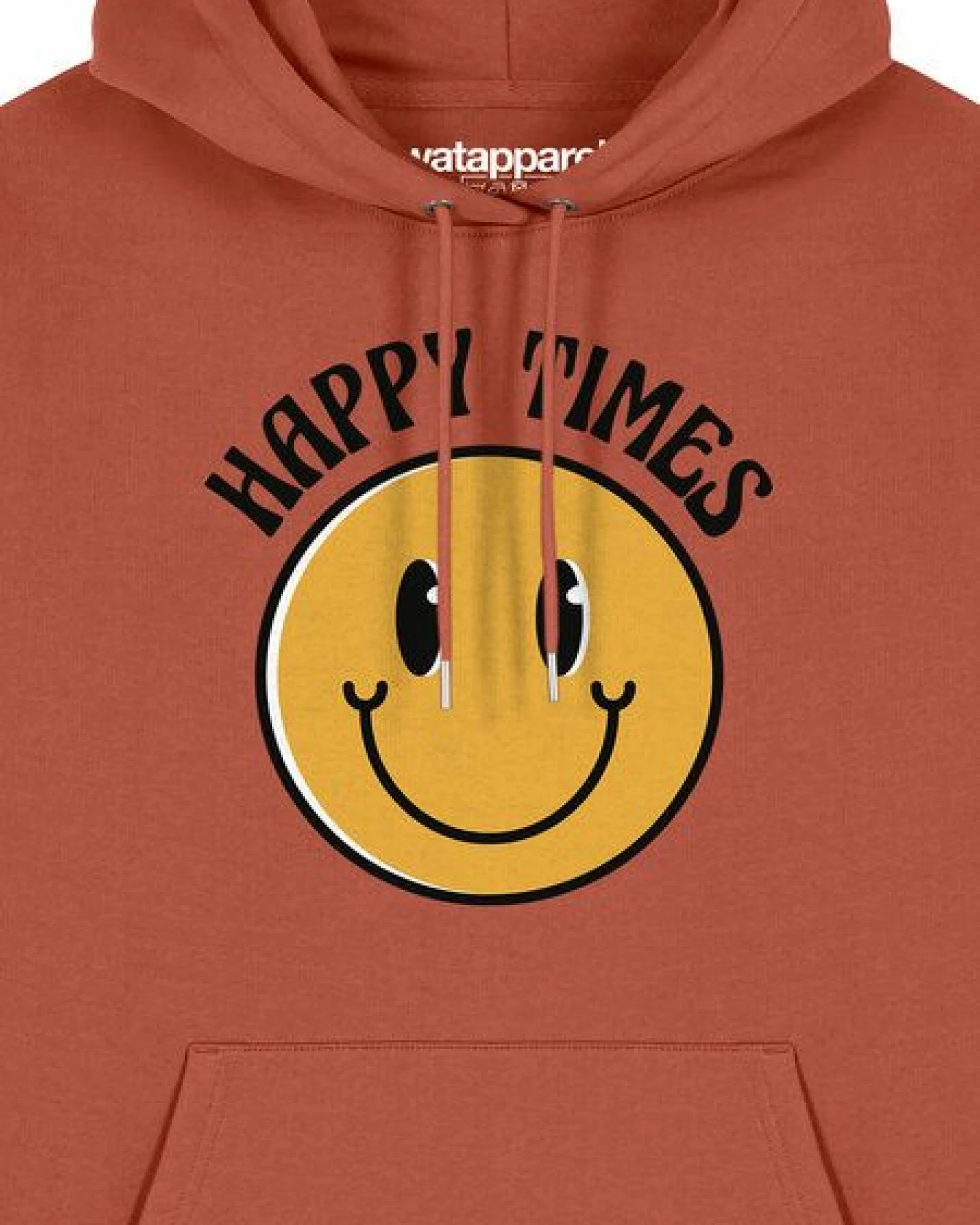 watapparel Hoodie Unisex Happy times smiley emoji – Ansicht 3