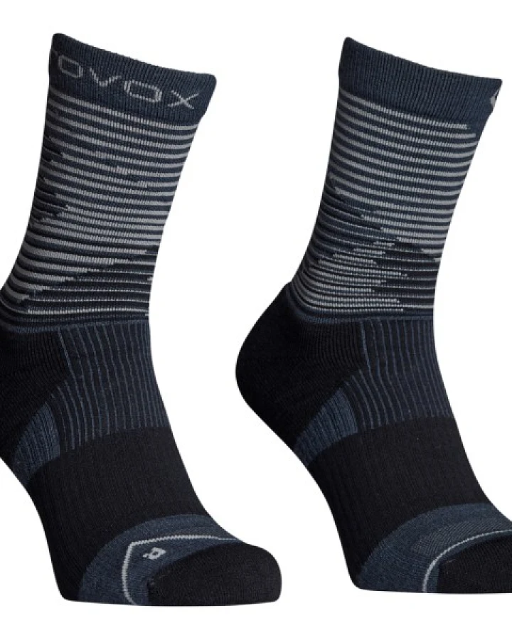 Ortovox - Women's All Mountain Mid Socks - Merinosocken Gr 35-38 schwarz/blau