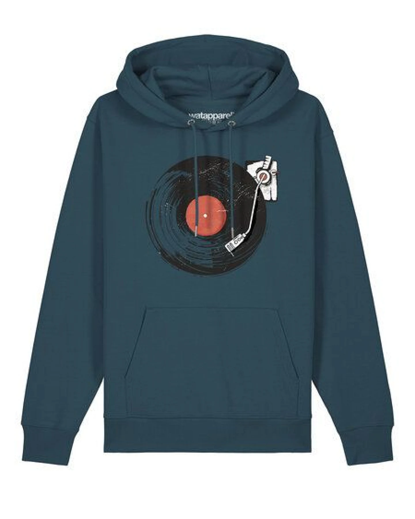 watapparel Hoodie Unisex Schallplatte – Ansicht 2