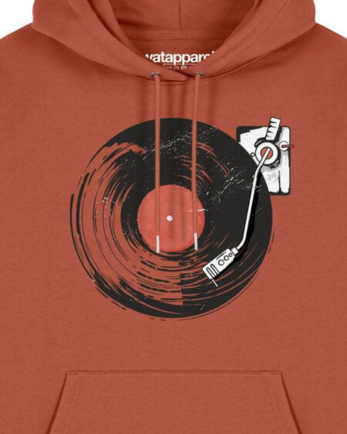 watapparel Hoodie Unisex Schallplatte – Ansicht 3