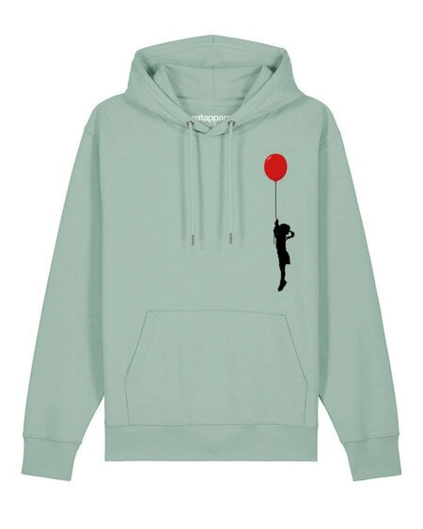 watapparel Hoodie Unisex Mädchen mit Luftballon – Ansicht 2