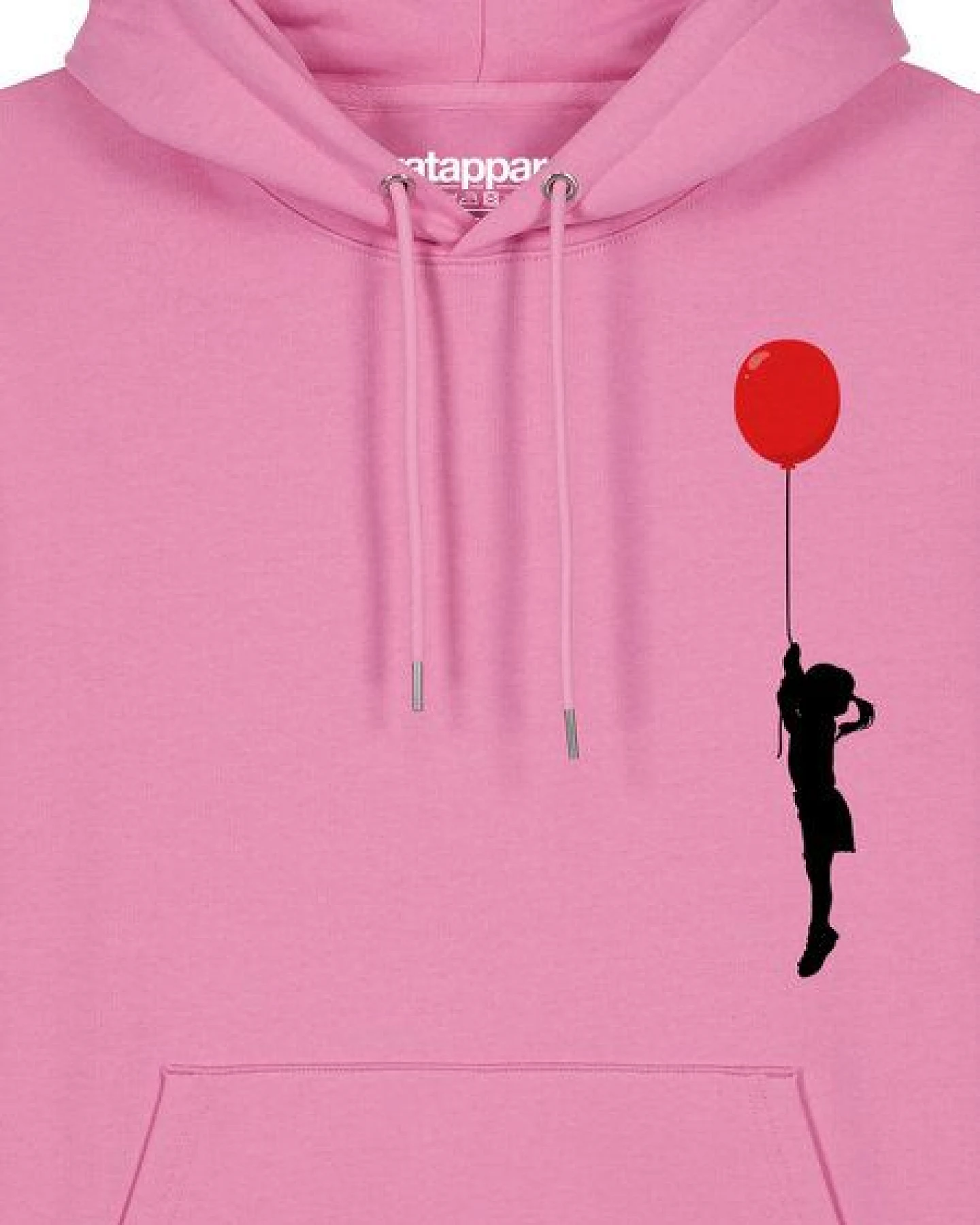 watapparel Hoodie Unisex Mädchen mit Luftballon – Ansicht 3