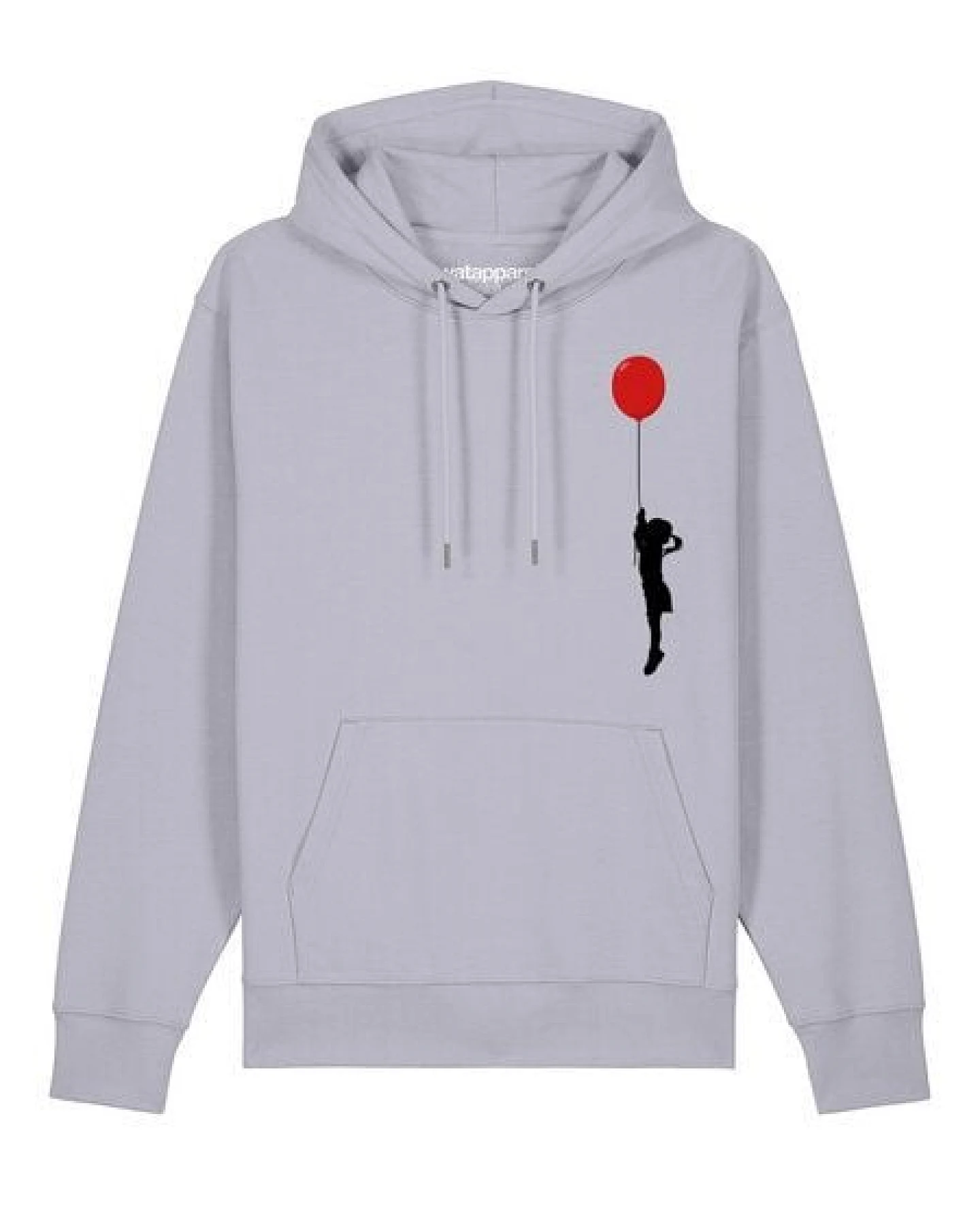 watapparel Hoodie Unisex Mädchen mit Luftballon – Ansicht 2
