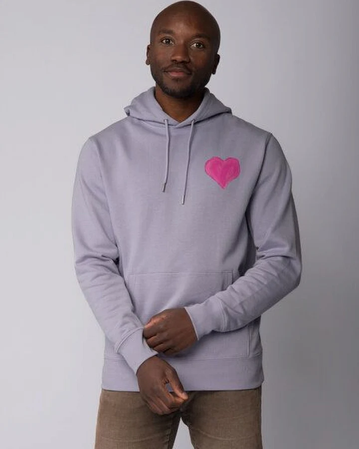 watapparel Hoodie Unisex Pink Heart