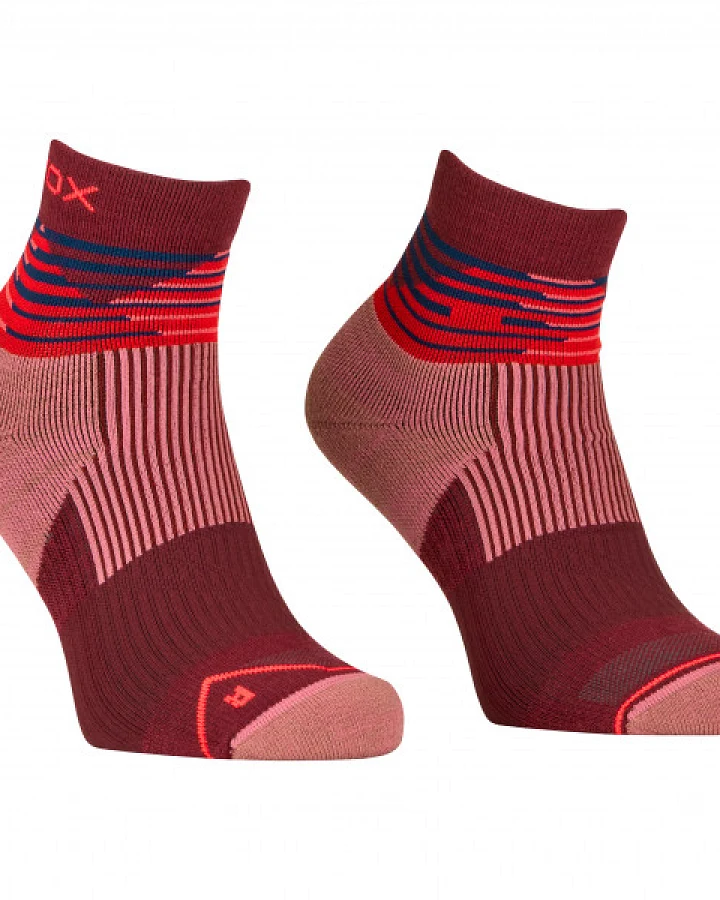 Ortovox - Women's All Mountain Quarter Socks - Merinosocken Gr 35-38 rot