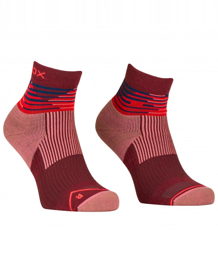 Ortovox - Women's All Mountain Quarter Socks - Merinosocken Gr 35-38 rot