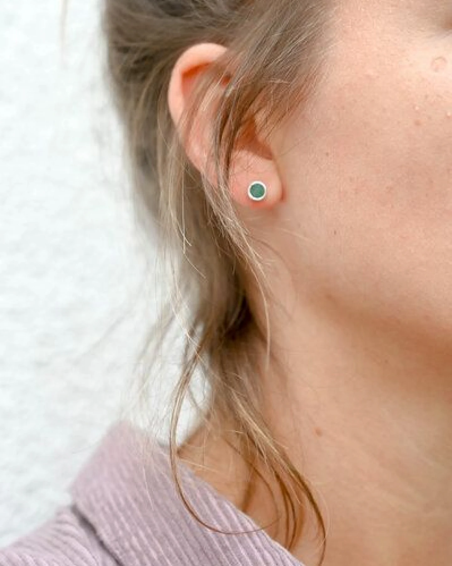pakilia Ohrstecker "Redondo Verde Venturina" – Ansicht 2