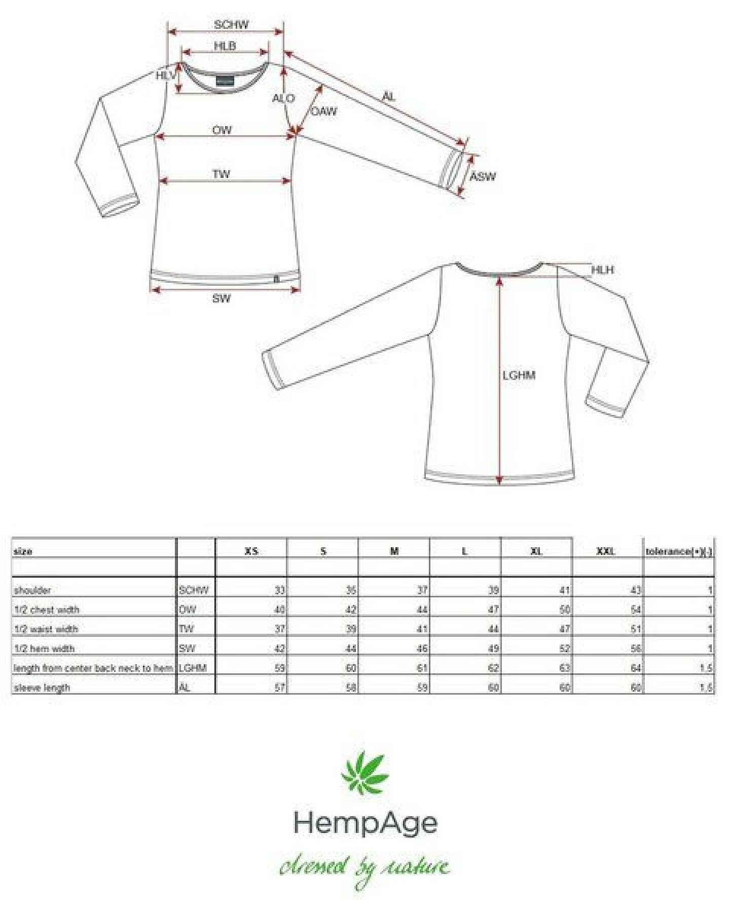 HempAge Langarmshirt Yakwolle/Hanf/Biobaumwolle – Ansicht 3