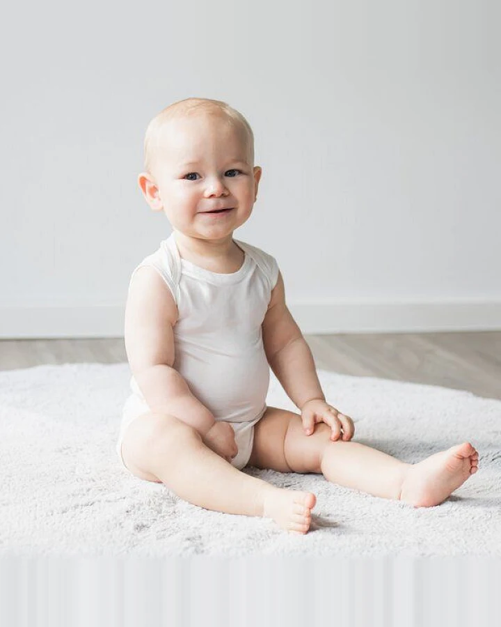 Kokon Zwo Baby Body ohne Arm 100% Seide (peacesilk)