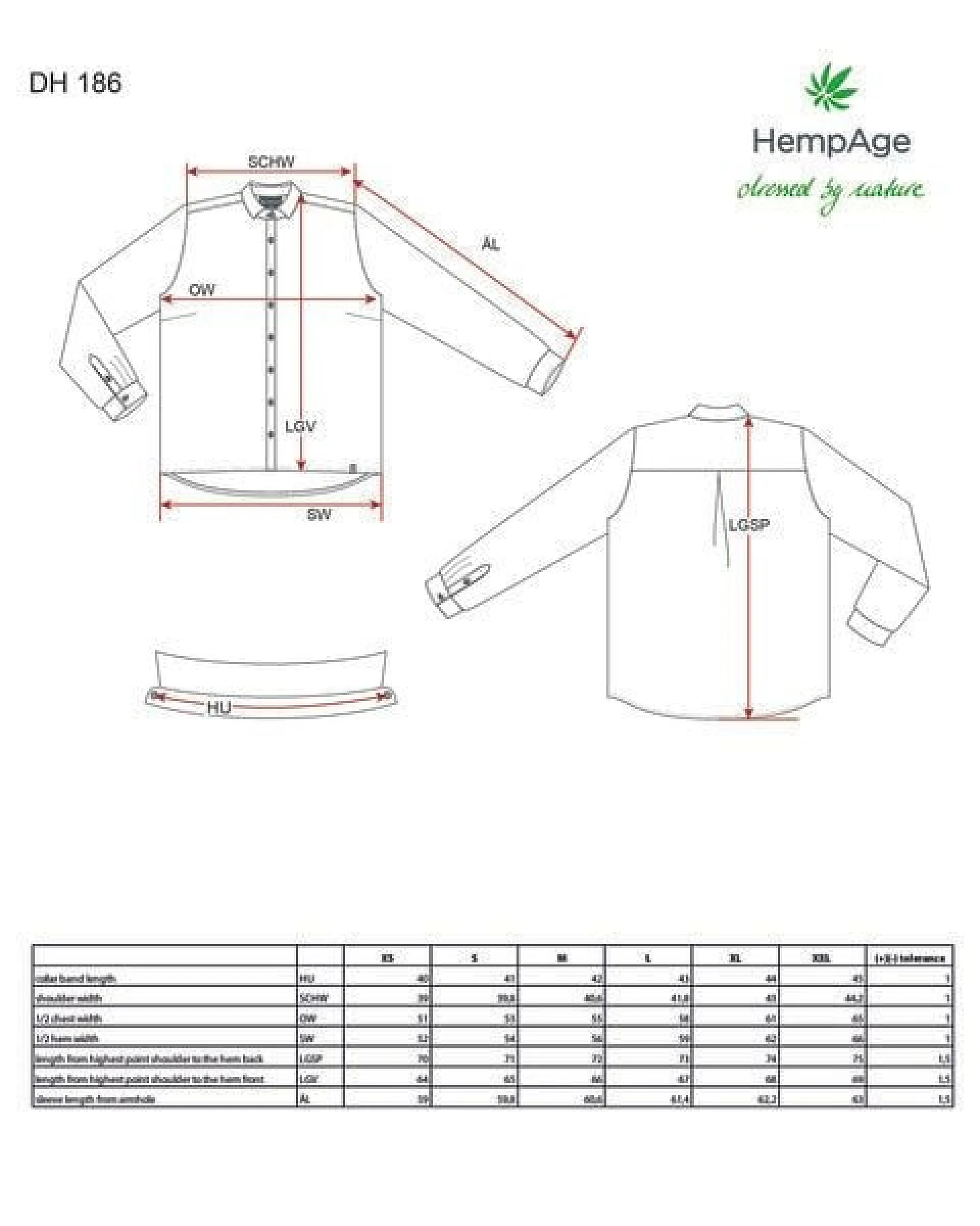 HempAge Reine 100% Hanfbluse – Ansicht 3