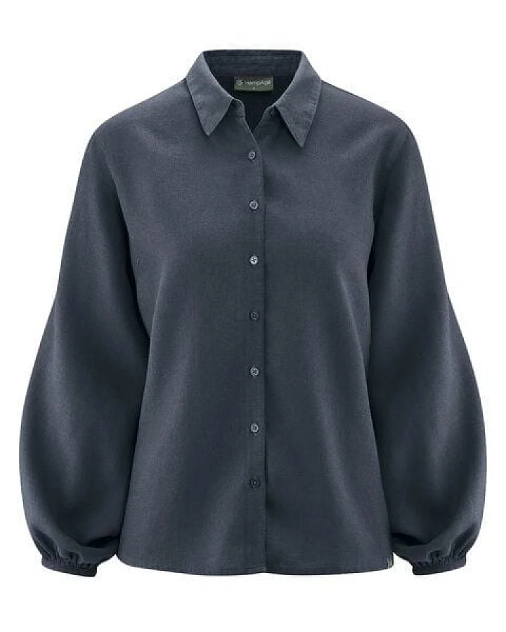 HempAge Modische Bluse Hanf/Biobaumwolle