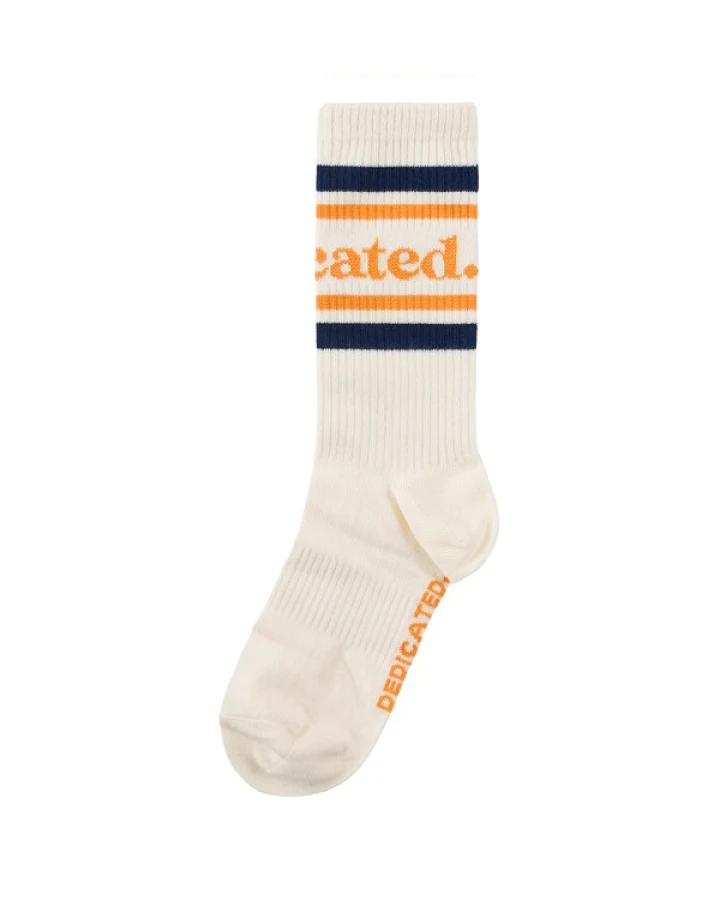 DEDICATED - Sport Socks Ullevi Logo - Multifunktionssocken Gr 36-40 beige/weiß