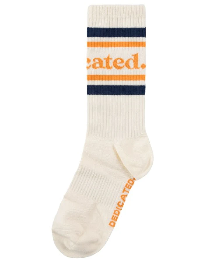 DEDICATED - Sport Socks Ullevi Logo - Multifunktionssocken Gr 36-40 beige/weiß