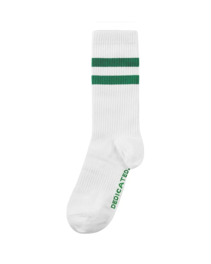 DEDICATED - Sport Socks Ullevi Stripes - Multifunktionssocken Gr 36-40 weiß